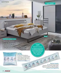Poco Wohnwelt Winter 2025 ab 01.12.2025 gültig | Seite: 8 | Produkte: Hocker, Bett, Schwebetürenschrank