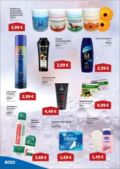 Boso - Katalog - Pregled kataloga iz trgovine Boso, vrijedi od 12.03.2026 | Stranica: 12 | Proizvodi: Gel za kosu, Odstranjivač laka za nokte, Higijenski ulošci, Dezodorans