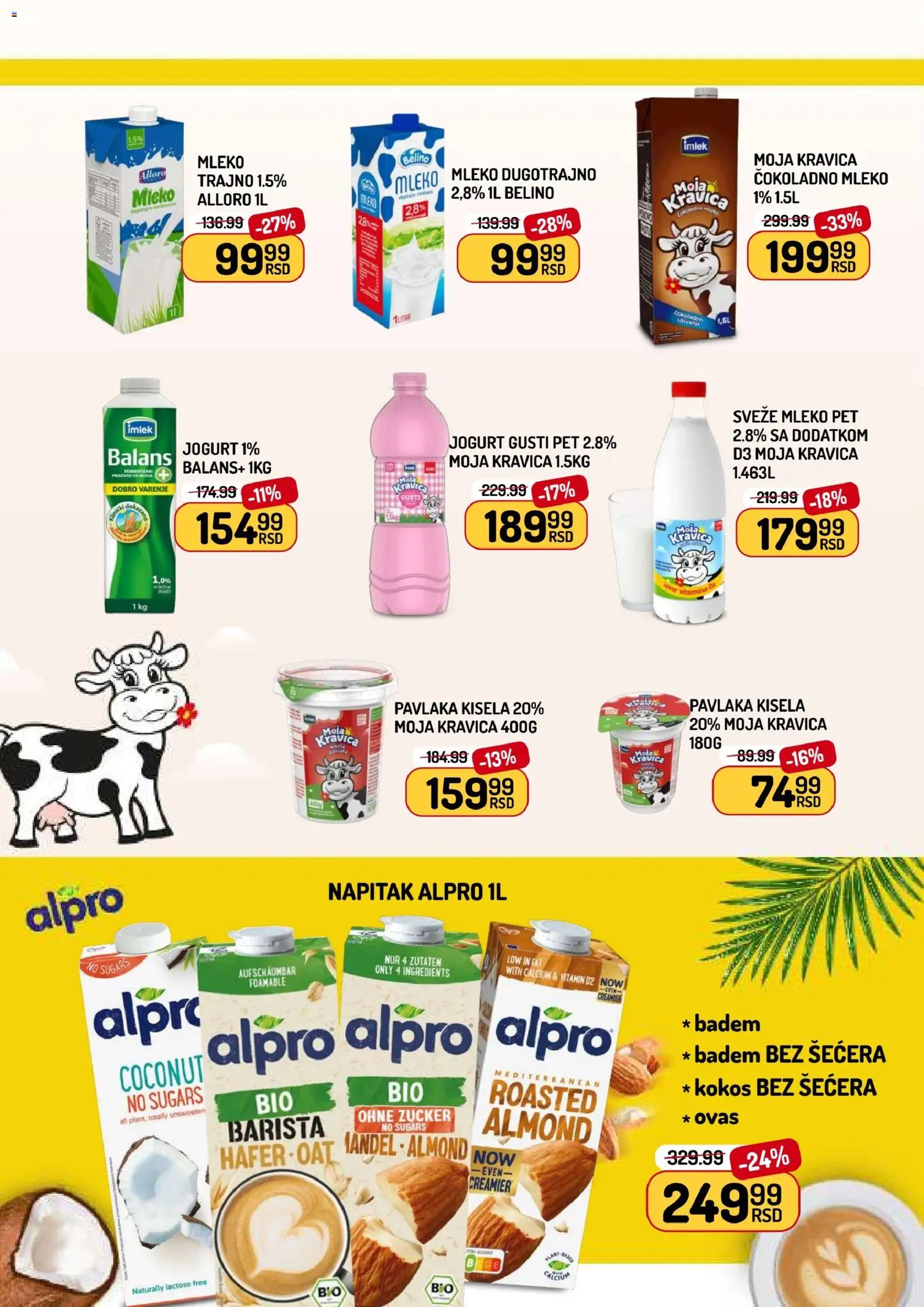 Aman katalog - važi od 27.02.2026 | Strana: 4 | Proizvode: Sveže mleko, Mleko, Jogurt, Pavlaka
