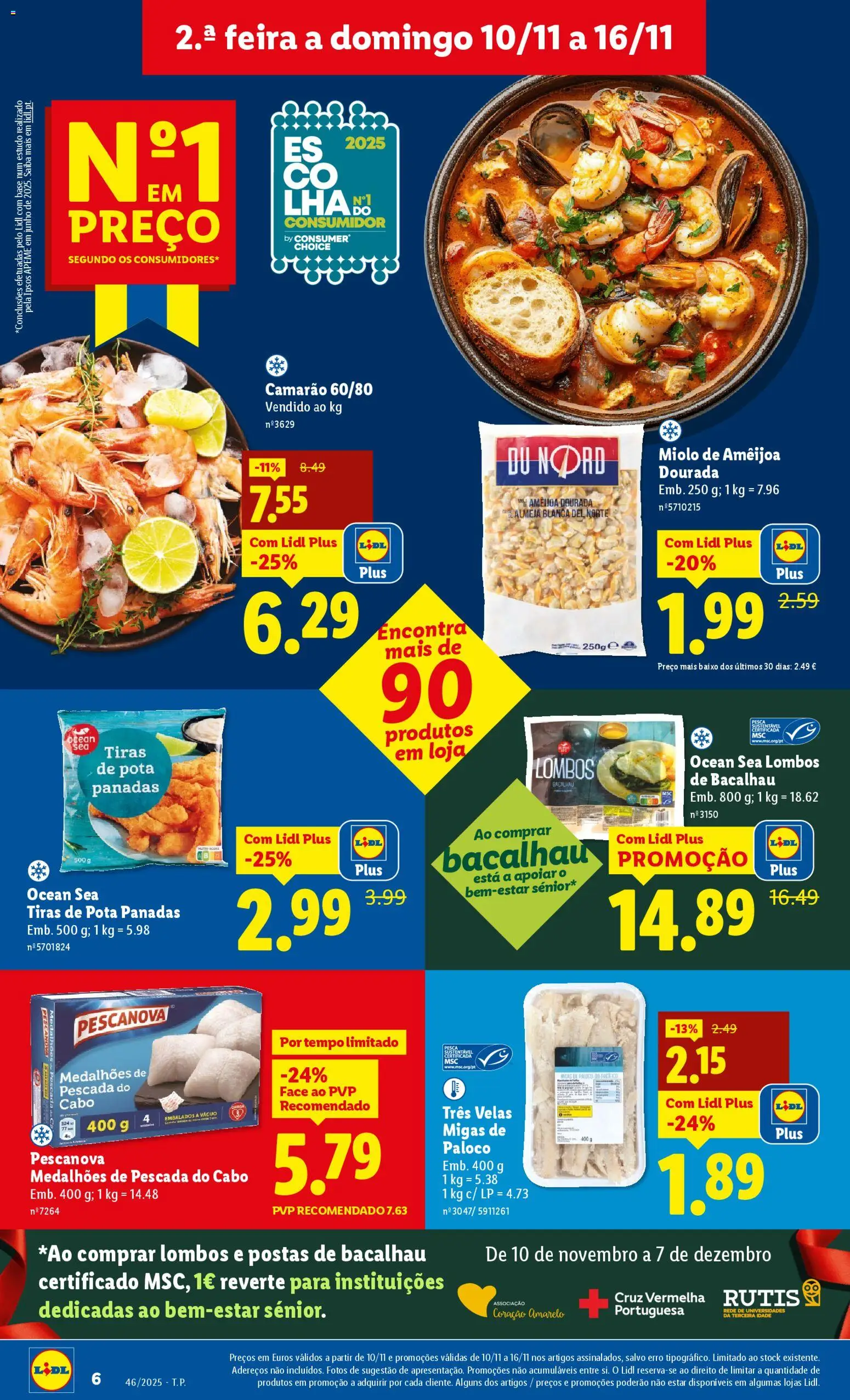 Lidl folheto │ válido de 10.11.2025 | Página: 6 | Produtos: Cabo, Base, Pescada do cabo, Velas