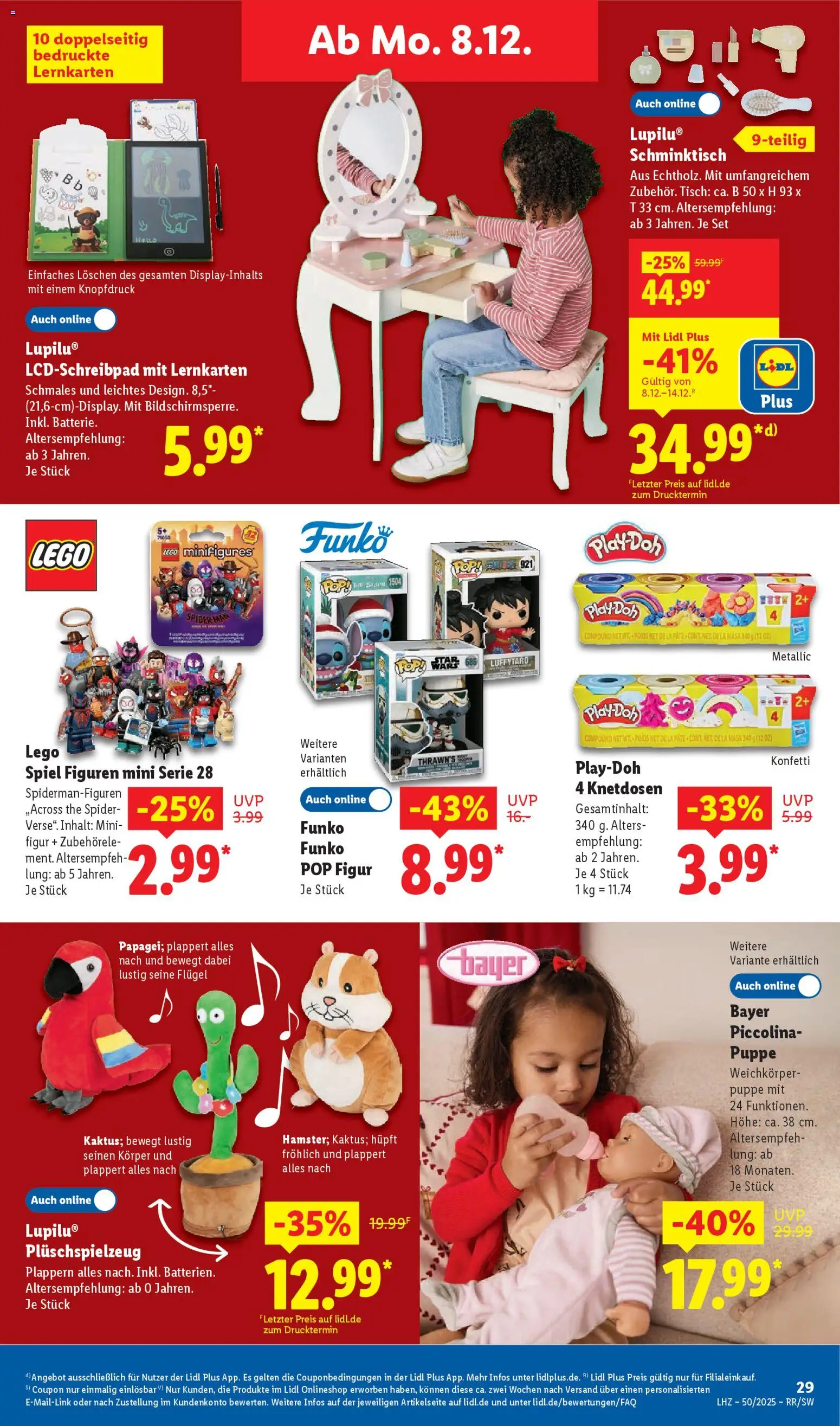 Lidl Prospekt Krefeld – gültig ab 08.12.2025 | Seite: 45 | Produkte: Spiel, Tisch, Schminktisch