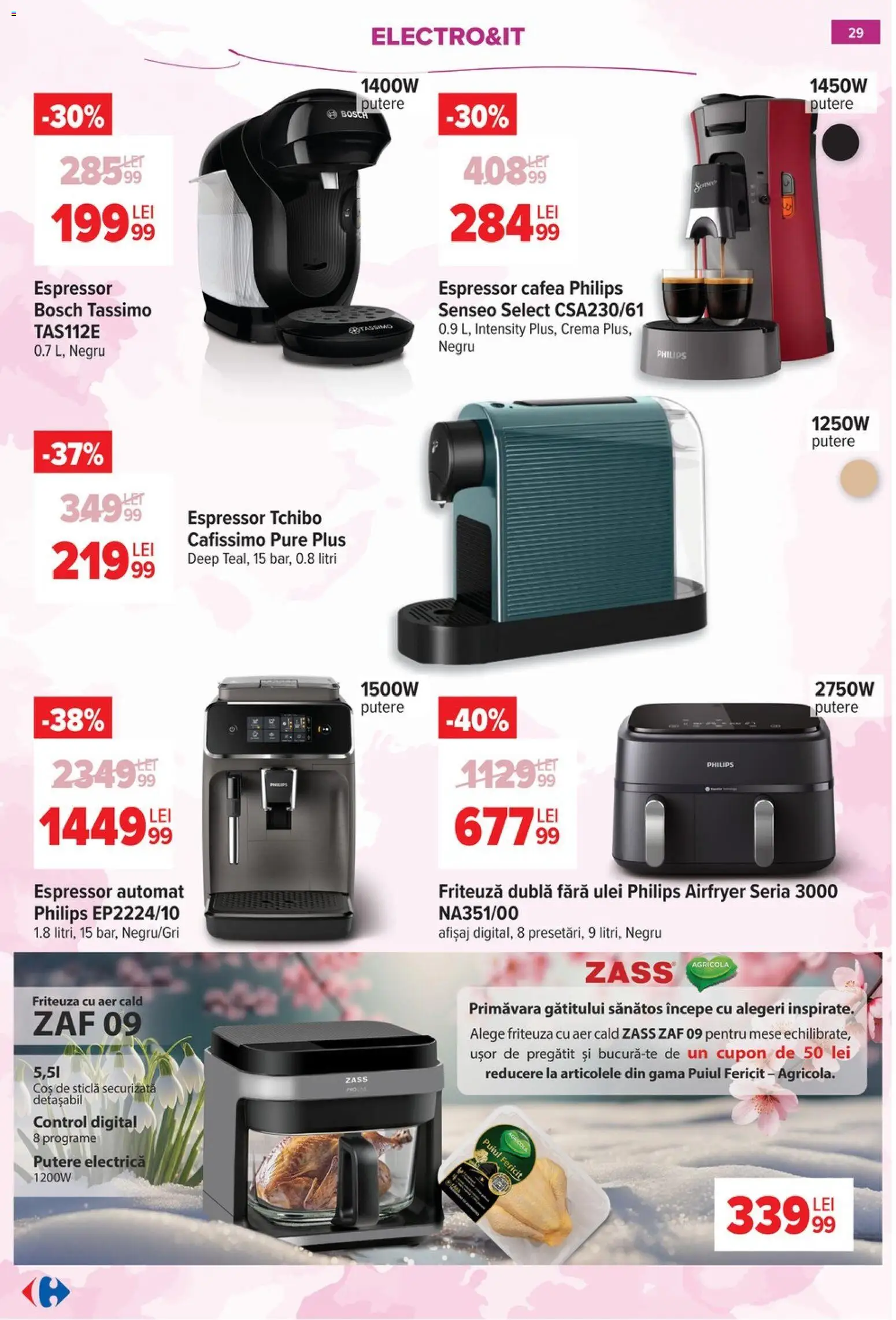Noul catalog Carrefour – valabil de la 18.02.2026 | Pagină: 30 | Produse: Enginar, Friteuză, Coș, Cafea