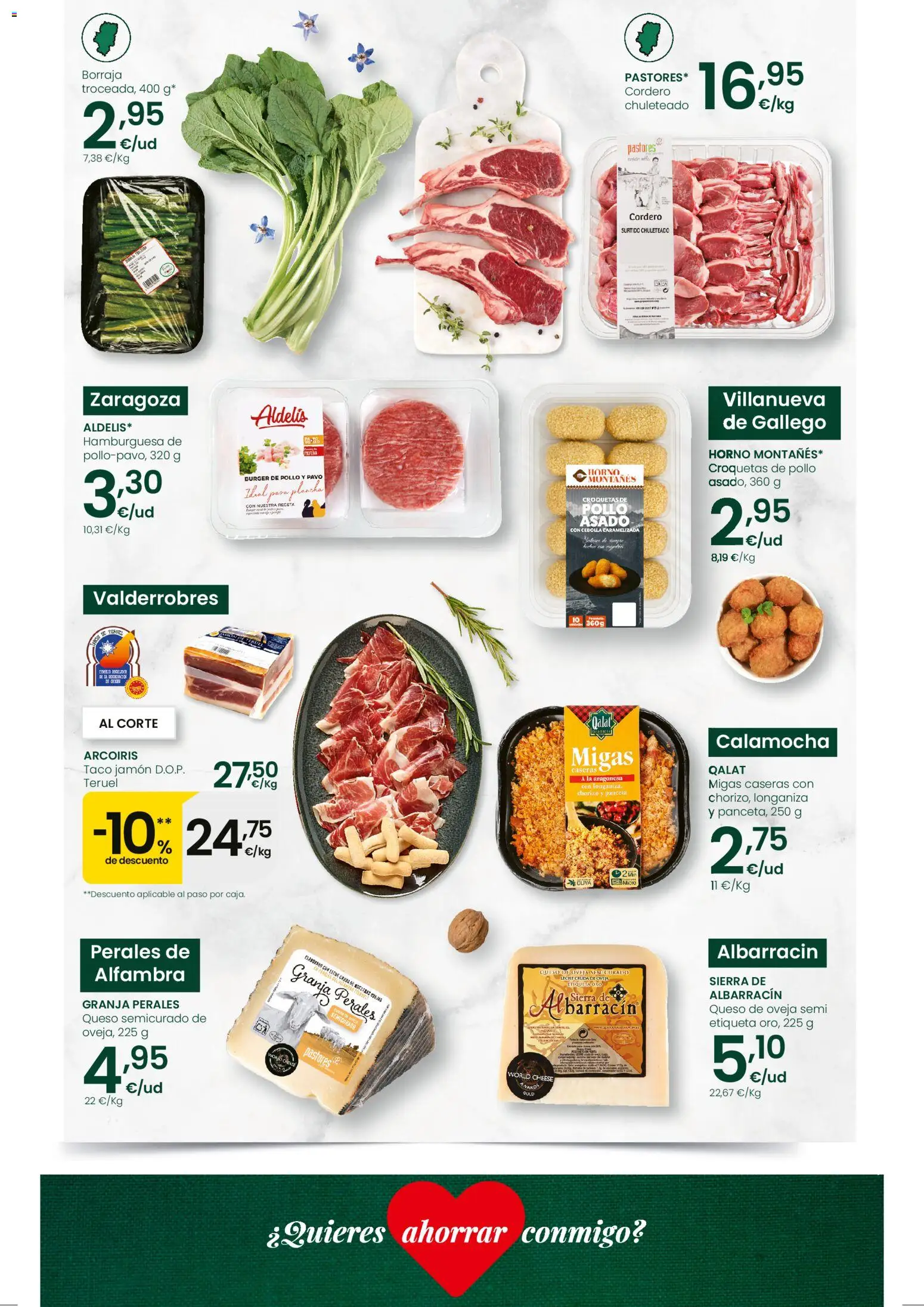 Eroski Quieres ahorrar conmigo │ válido desde el 16.04.2026 | Página: 2 | Productos: Queso de oveja, Longaniza, Croquetas, Σοκολατούχο γάλα