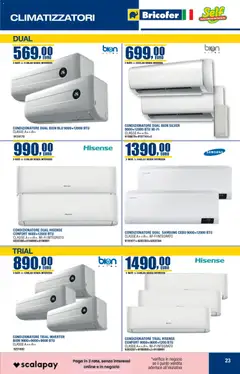 Anteprima del volantino Bricofer Autunno Inverno catalogo valido a partire dal 22.10.2025 | Pagina: 23 | Prodotti: Tè, Condizionatore, Samsung