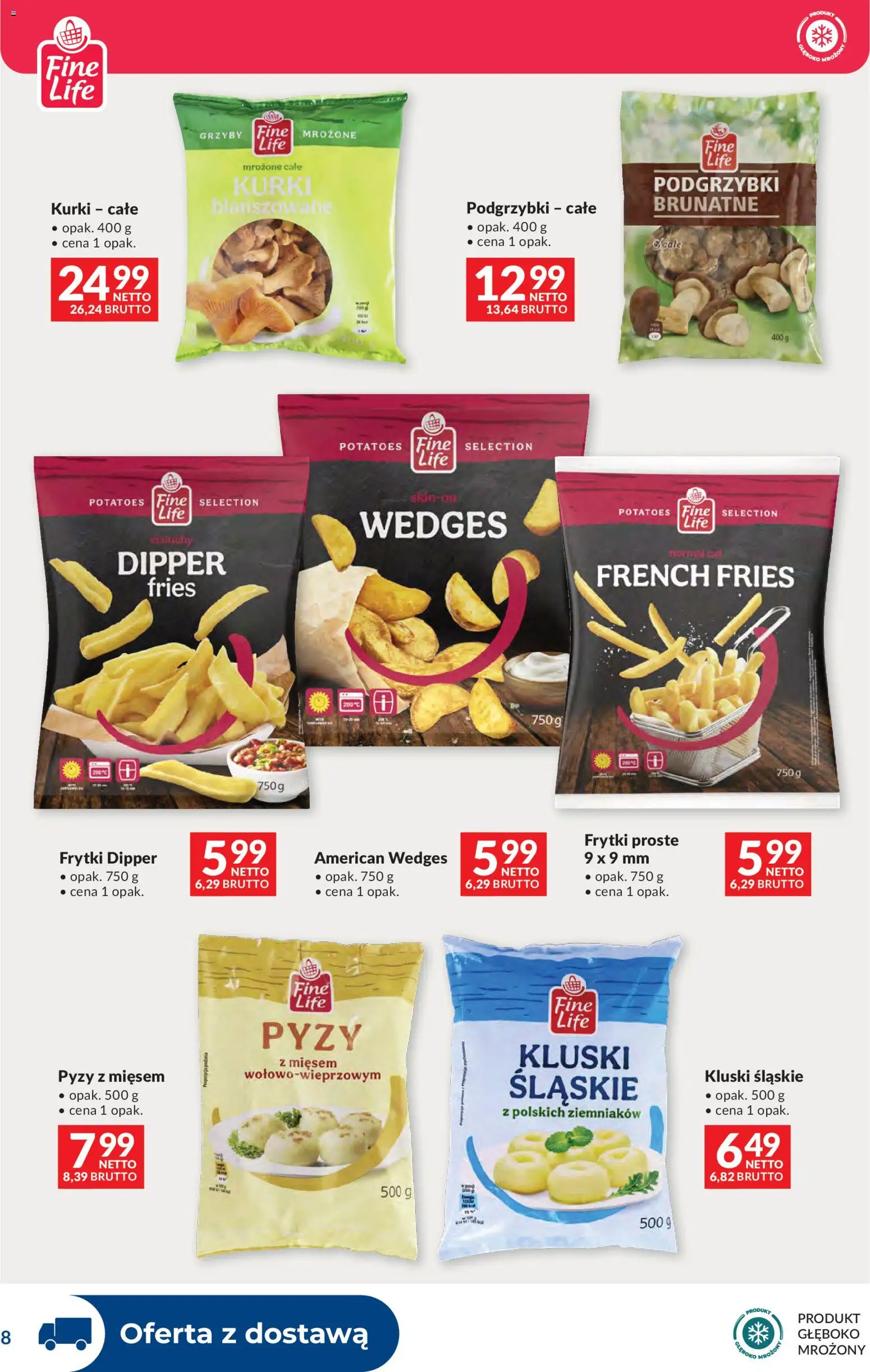 Makro Gazetka - Dystrybucja do sklepów od 07.01.2026 | Strona: 8 | Produkty: Kluski śląskie, Frytki