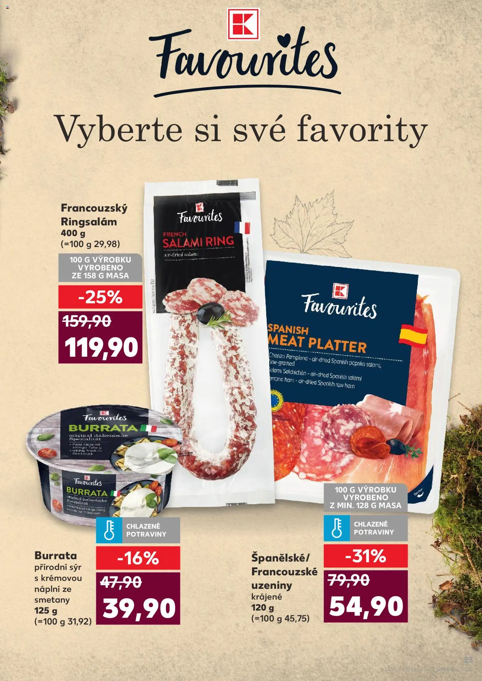 Kaufland leták - Kolín od 29.10.2025 | Strana: 23 | Produkty: Sýr, Burrata, Uzeniny, Paprika