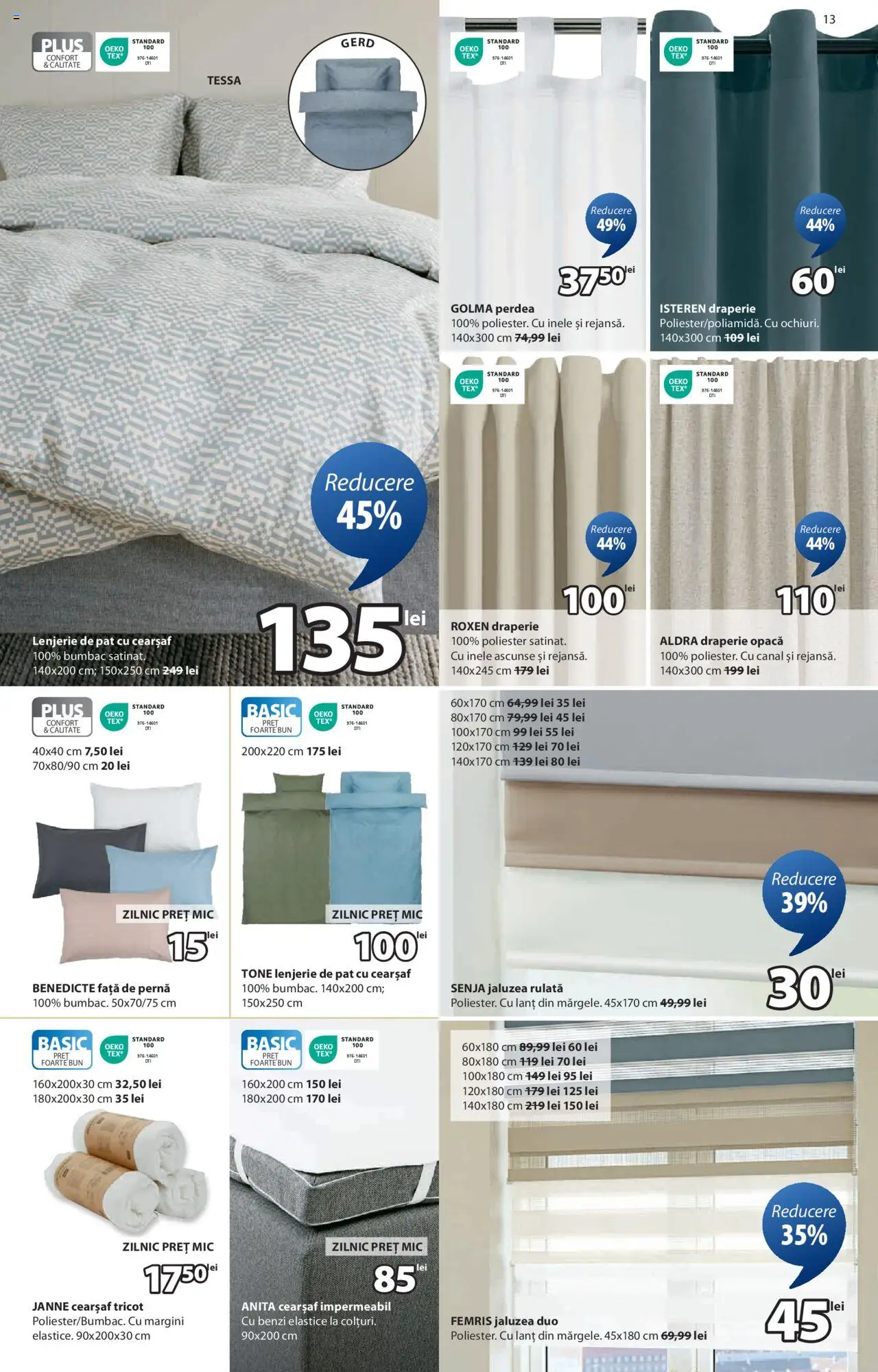 Catalog JYSK – valabil de la 05.06.2025 | Pagină: 13 | Produse: Pat, Lenjerie de pat, Perdea, Față de pernă