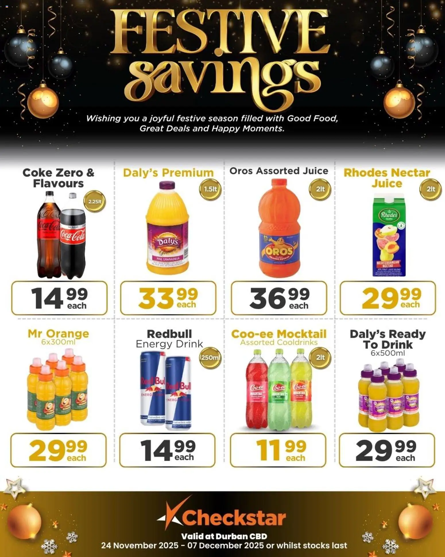 New Check Star catalogue – valid from 24.11.2025 | Page: 3 | Products: Coke, Juice