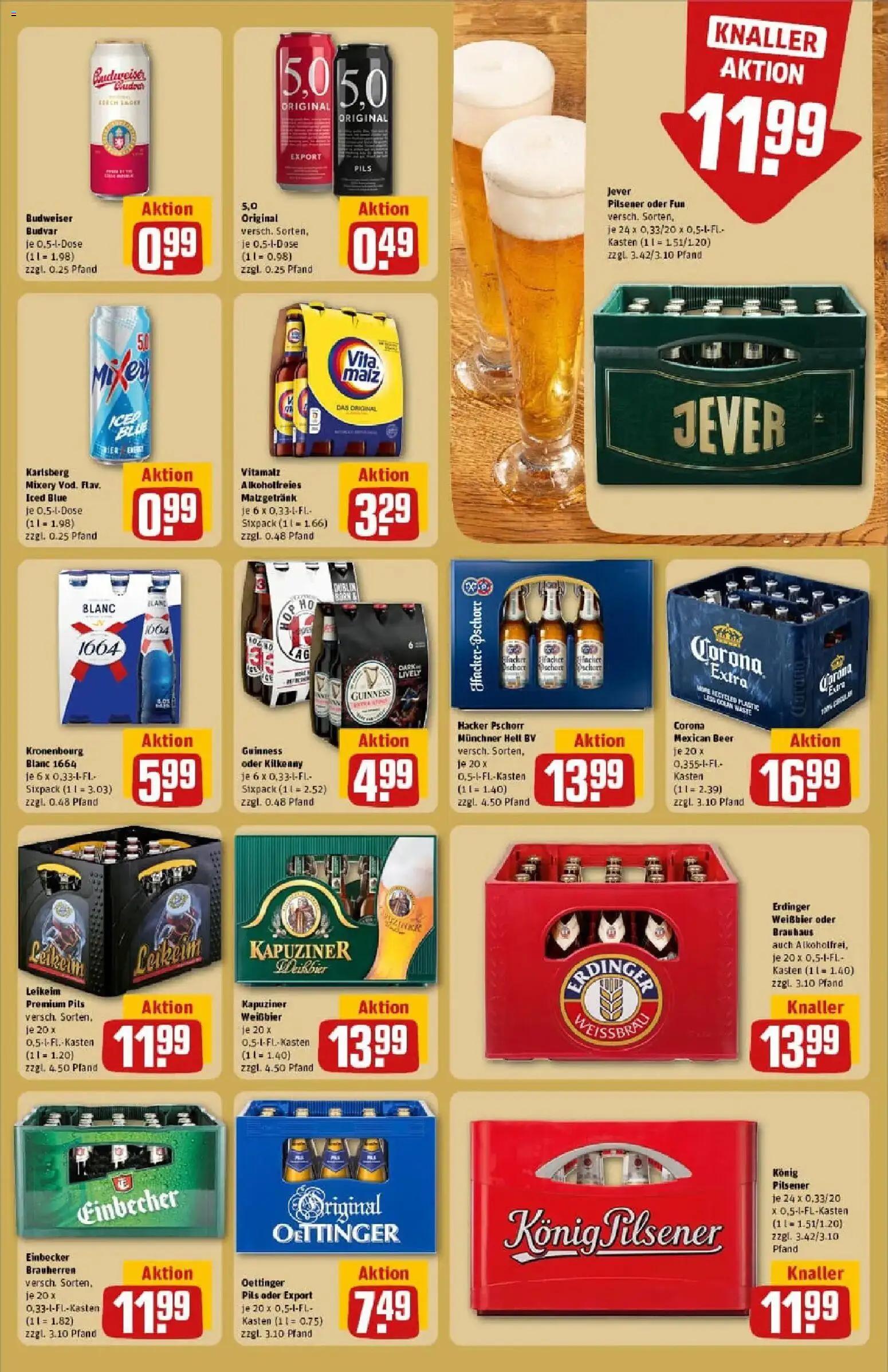 Rewe prospekt Pattensen	 – gültig ab 11.01.2026 | Seite: 17 | Produkte: Weißbier, Oettinger, Jever, Mixery
