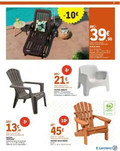 E.Leclerc - Prévisualisation de FAUTEUIL MONACO, Matières: Polypropylène. Dim.: L.79 x 1.74 x H.70 cm. Existe aussi en différents coloris. valide à partir de 21.04.2026 | Page: 7 | Produits: Bain de soleil, Fauteuil