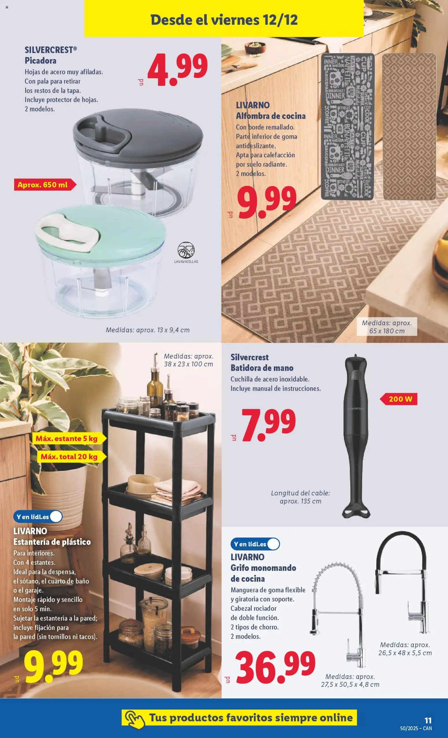 Lidl - Canarias │ válido desde el 08.12.2025 | Página: 21 | Productos: Cable, Estante, Baño, Alfombra