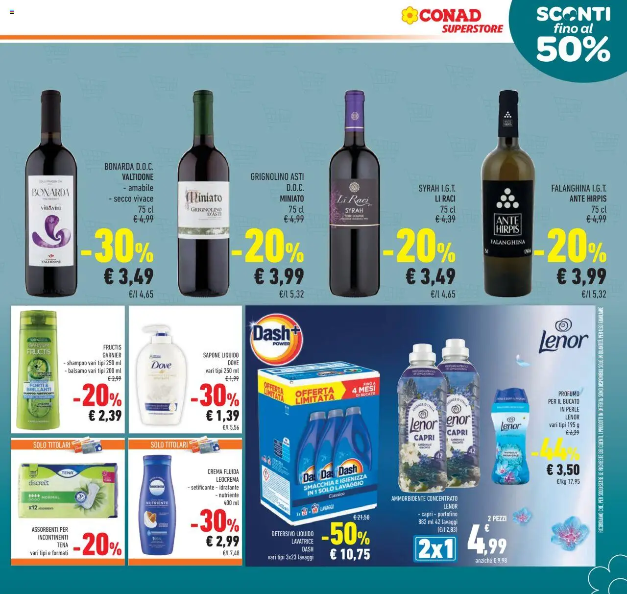 Volantino Conad del 27.08.2025 | Pagina: 25 | Prodotti: Shampoo, Sapone, Body, Profumo