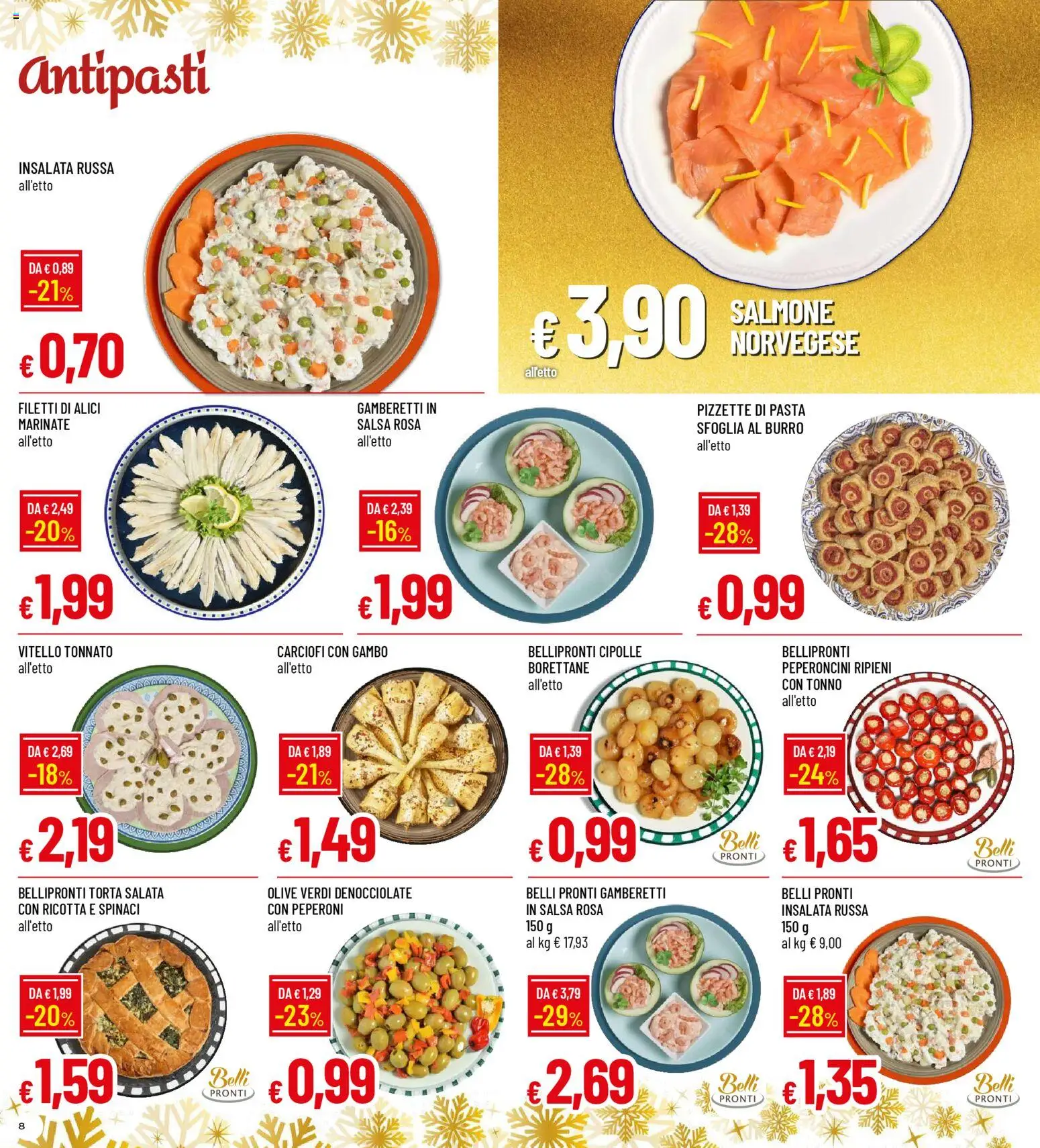 Volantino Galassia del 15.12.2025 | Pagina: 8 | Prodotti: Pasta sfoglia, Cipolle, Vitello, Tonno