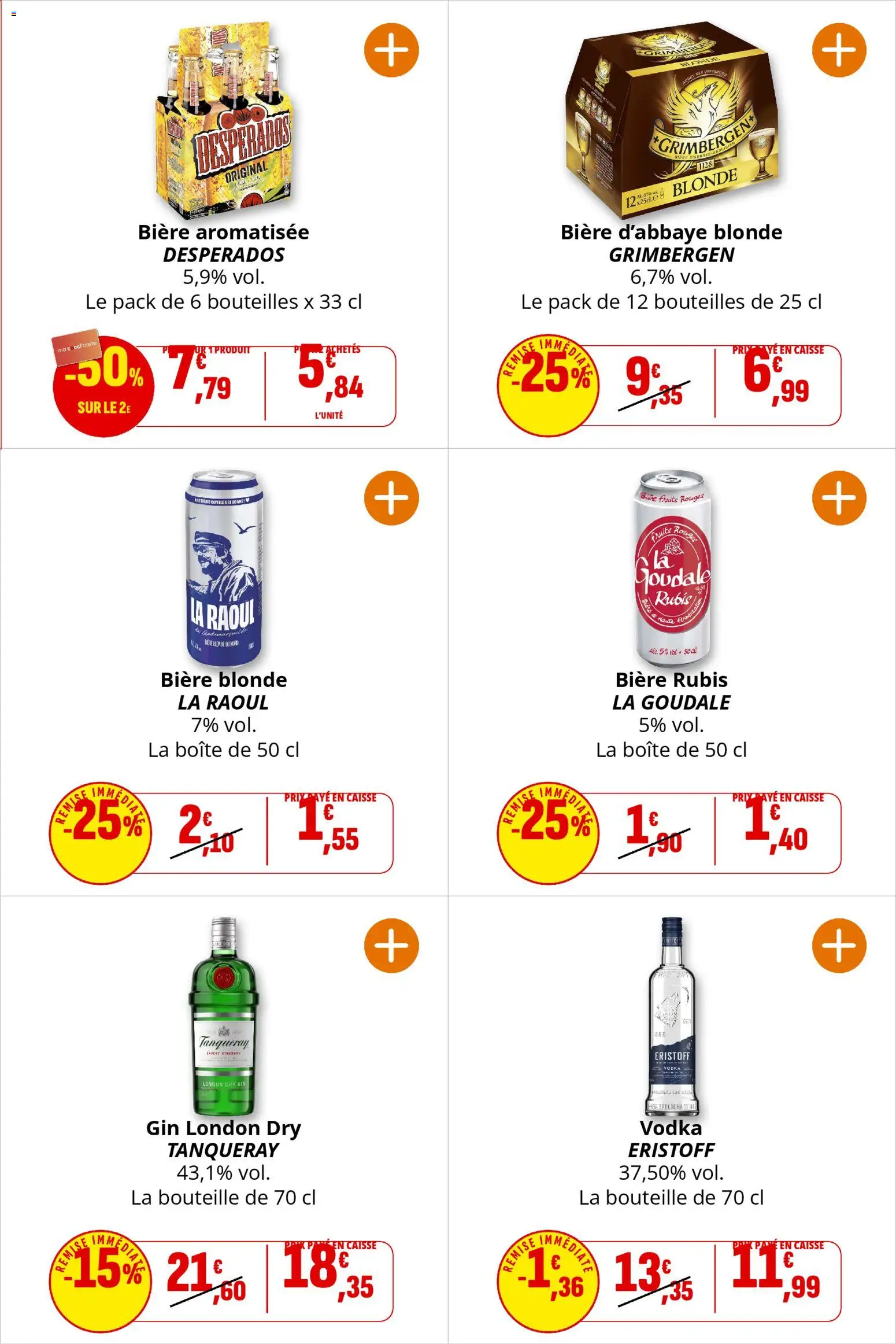 {H1} | Page: 40 | Produits: Desperados, Goudale, Bière, Gin