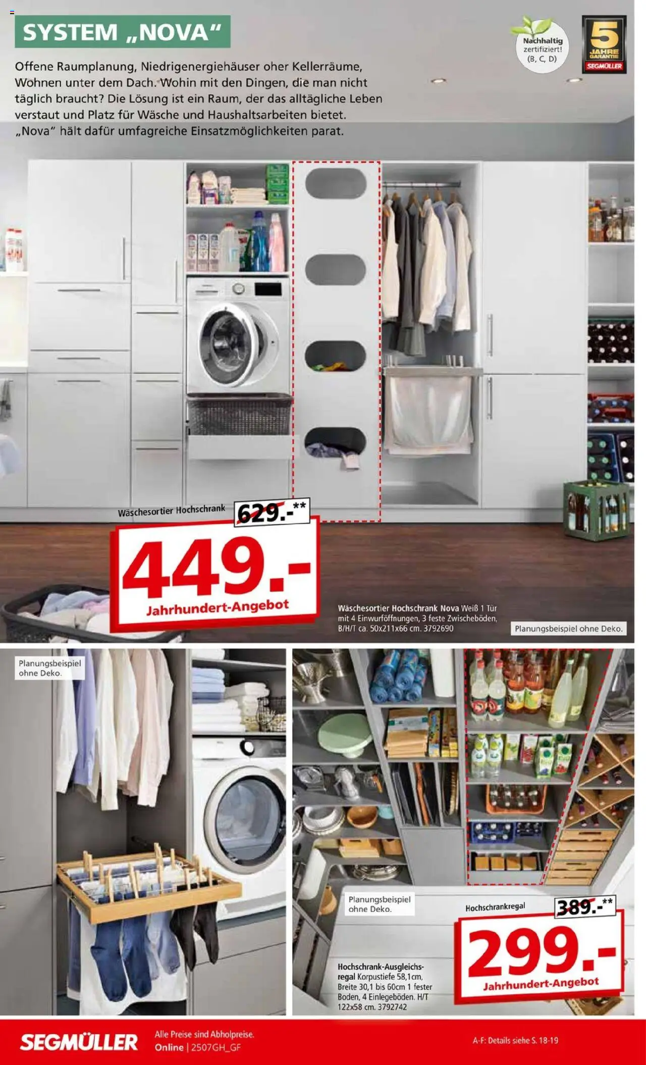 Segmüller Highlight - gültig ab dem 19.07.2025 | Seite: 42 | Produkte: Regal, Tür, Hochschrank