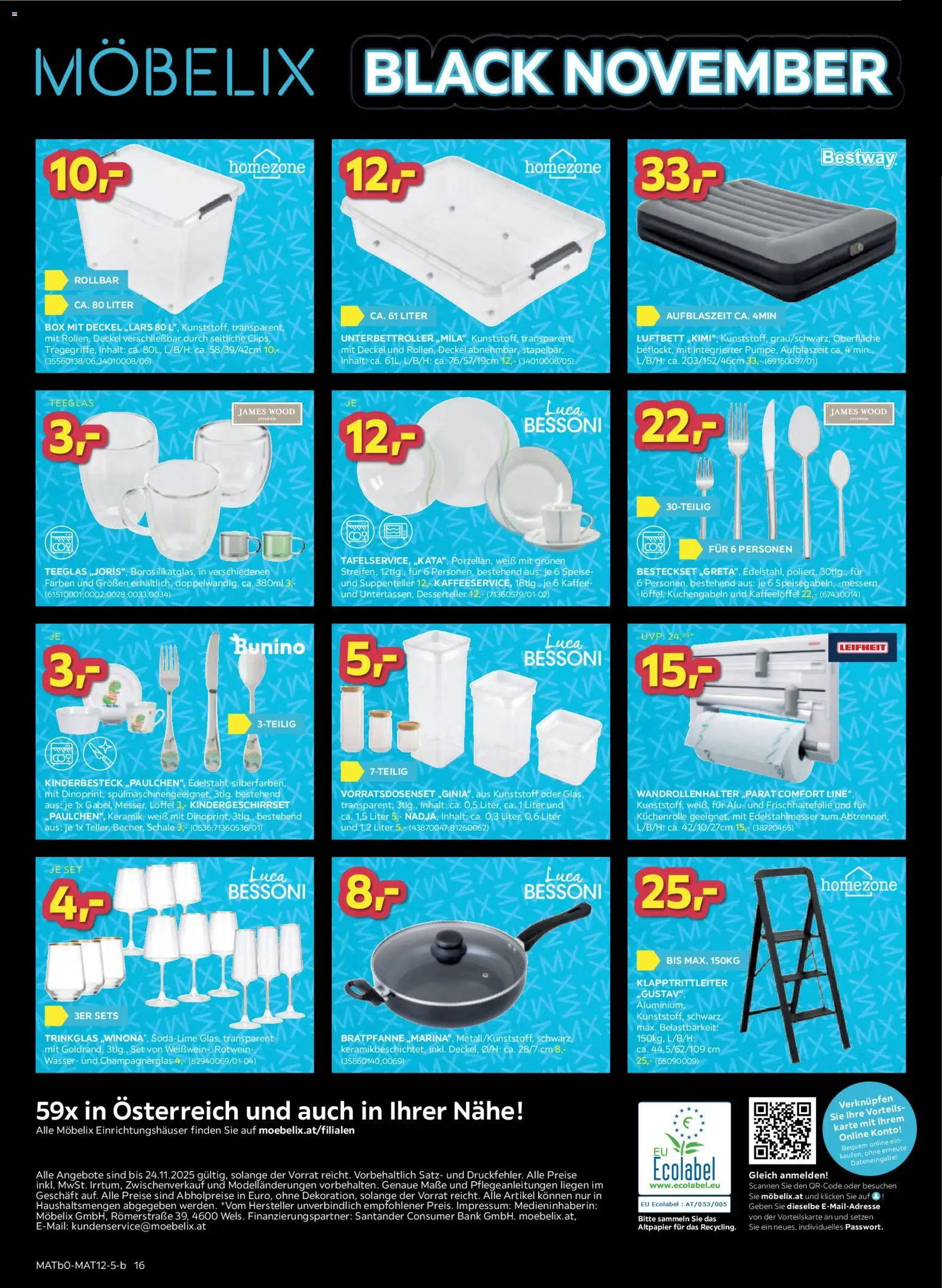 Möbelix - Black Friday gültig ab 17.11.2025 | Seite: 16 | Produkte: Wasser, Box, Kaffee