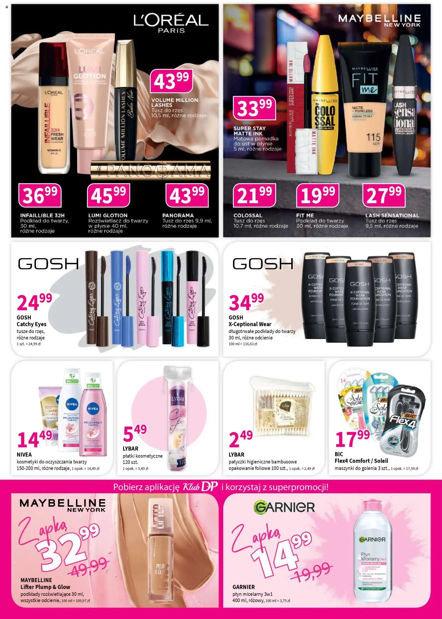 Drogerie Polskie gazetka od 10.04.2026 | Strona: 2 | Produkty: Maszynki do golenia, Rozświetlacz, Płatki kosmetyczne, Płatki