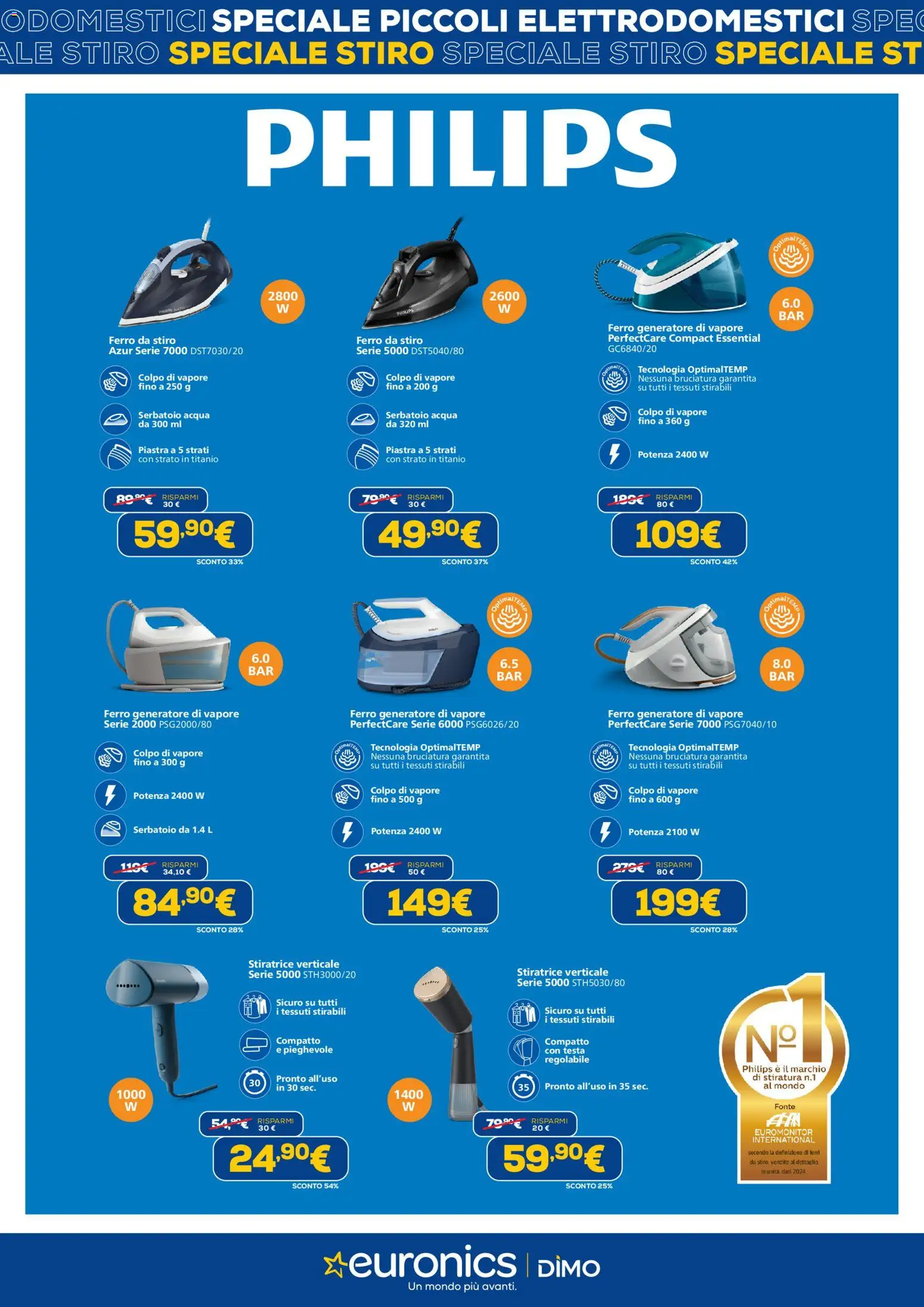 Volantino Euronics del 16.02.2026 | Pagina: 6 | Prodotti: Acqua, Generatore, Ferro da stiro
