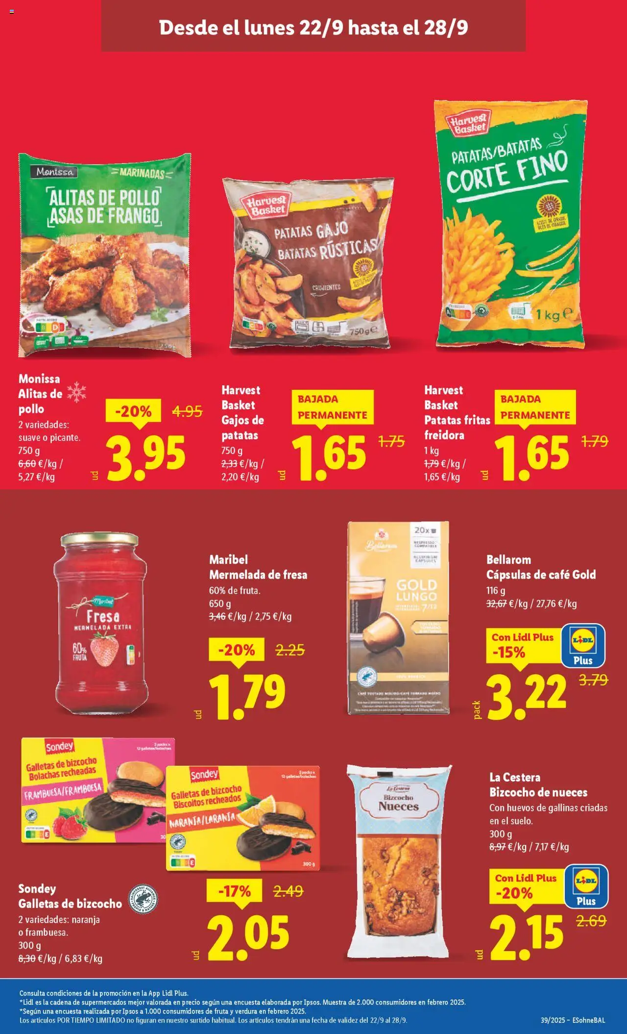 Lidl folleto │ válido desde el 22.09.2025 | Página: 3 | Productos: Huevos, Café, Bizcocho, Freidora