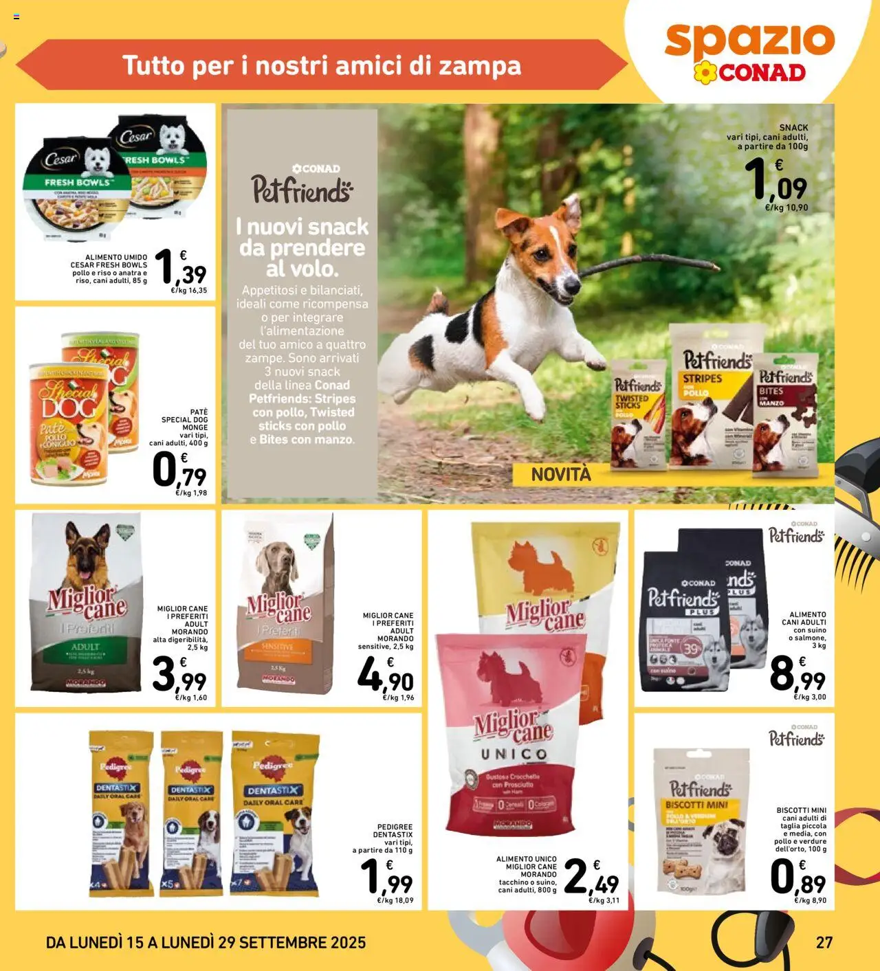 Volantino Spazio Conad del 15.09.2025 | Pagina: 27 | Prodotti: Riso, Manzo, Biscotti, Tacchino