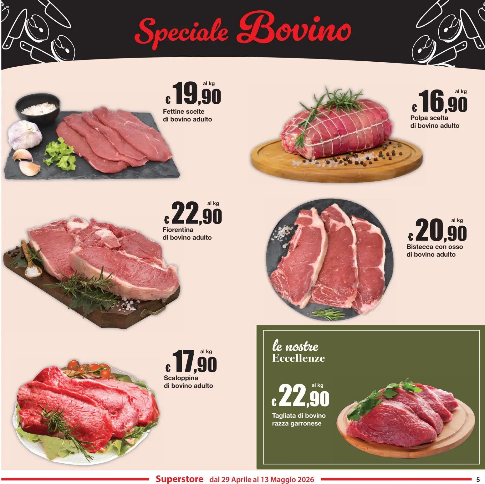 Volantino Sì con Te del 29.04.2026 | Pagina: 5 | Prodotti: Bovino