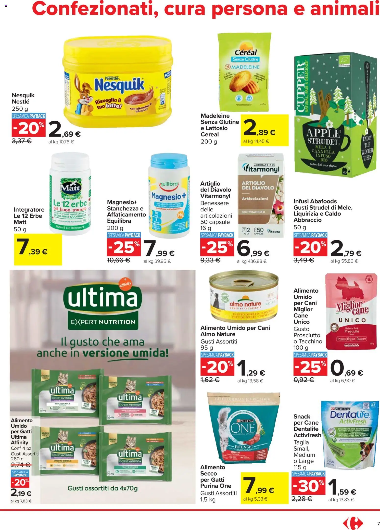 Volantino Carrefour del 27.11.2025 | Pagina: 7 | Prodotti: Paté, Pollo, Prosciutto, The