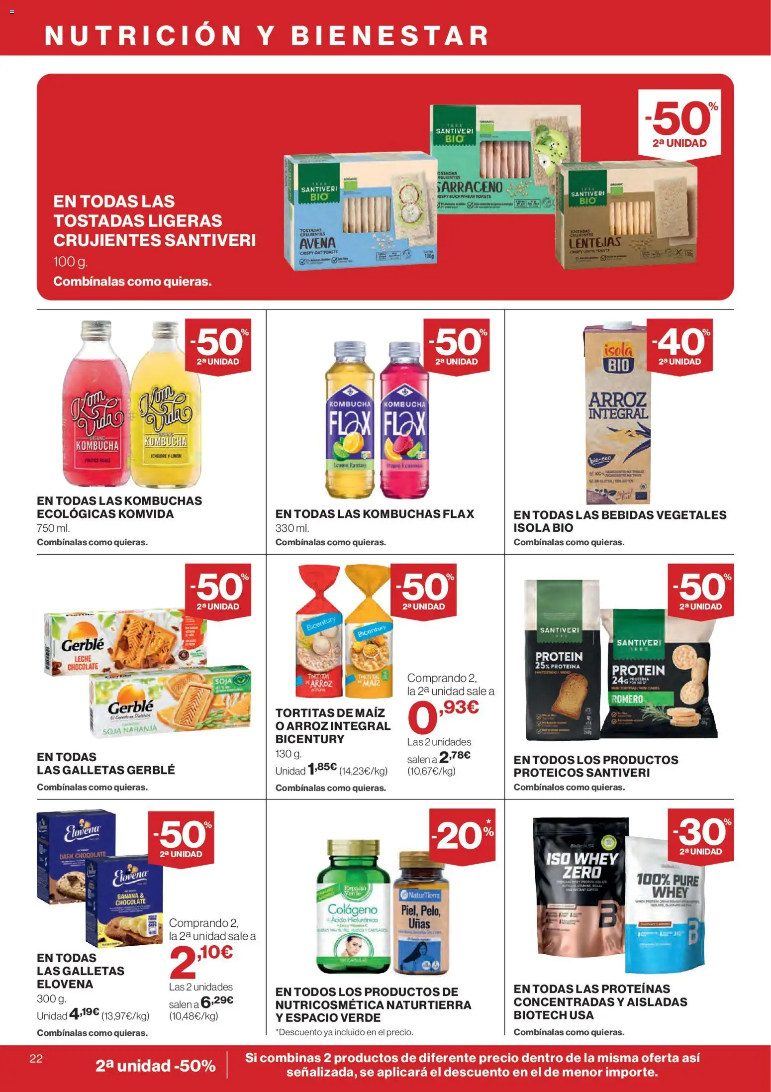 Supercor folleto │ válido desde el 09.04.2026 | Página: 22 | Productos: Leche, Chocolate, Arroz, Galletas