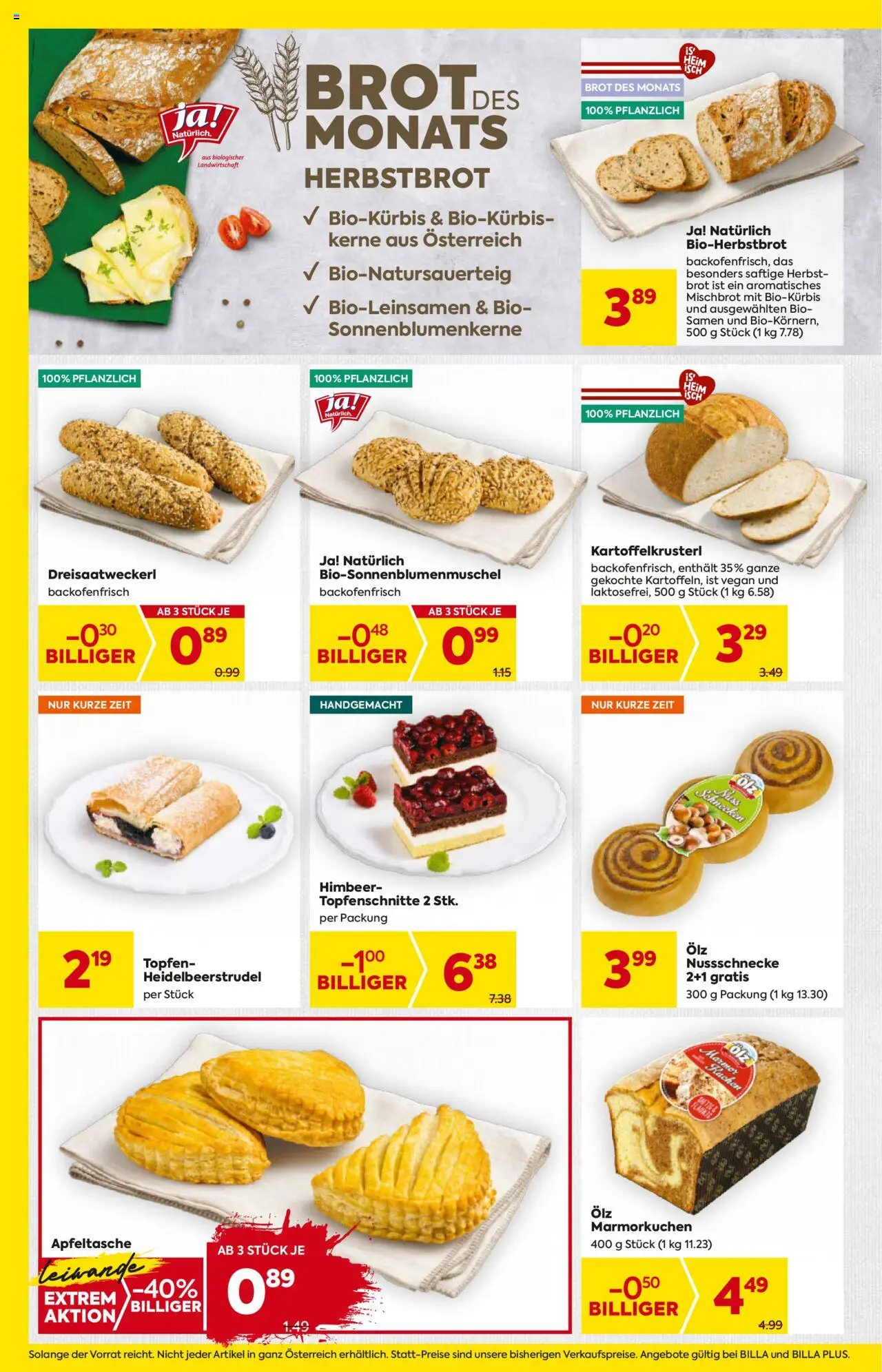 Billa Flugblatt - Salzburg gültig ab 04.09.2025 | Seite: 8 | Produkte: Brot