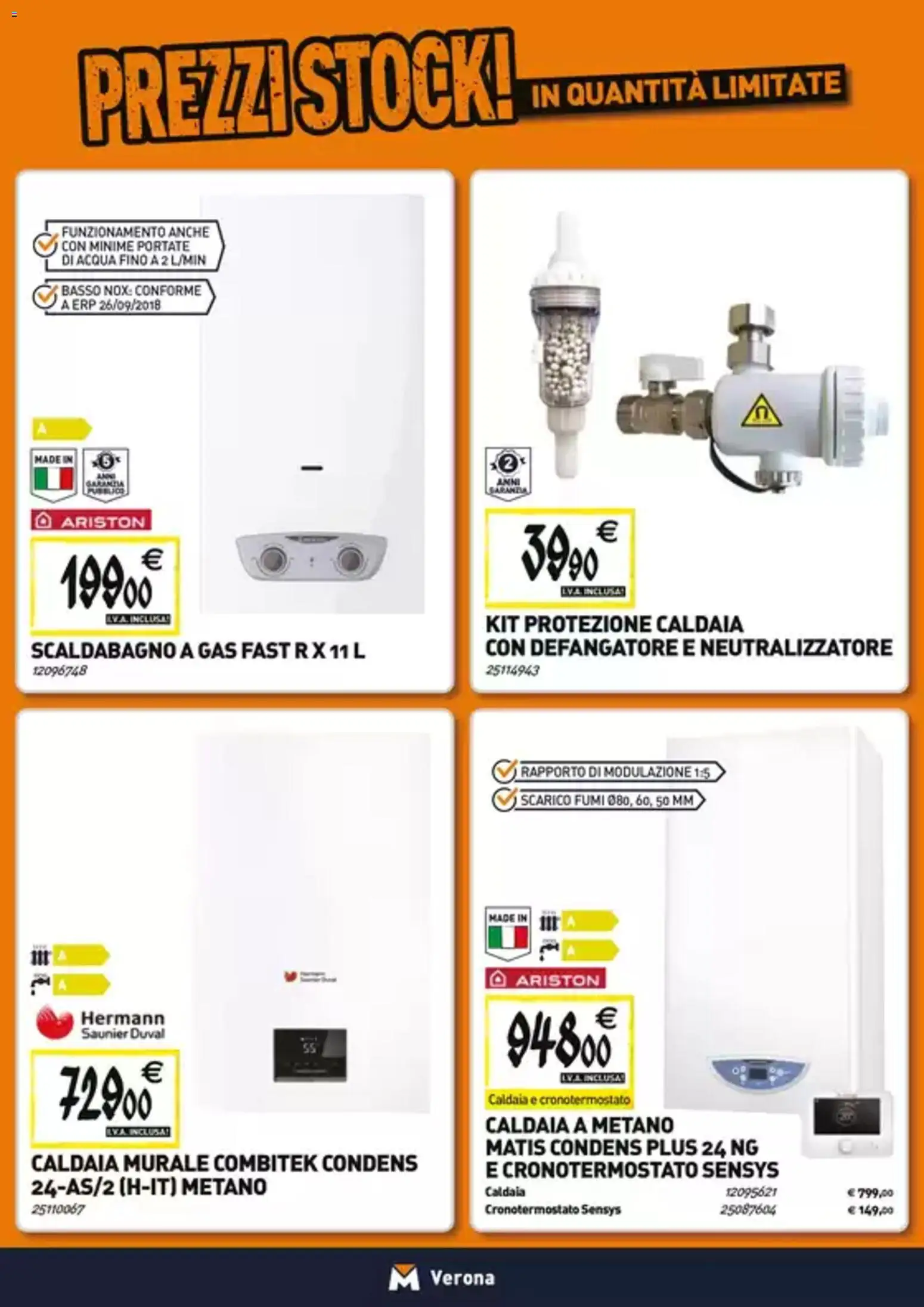 Volantino TECNOMAT del 27.11.2025 | Pagina: 8 | Prodotti: Scaldabagno, Caldaia, Acqua