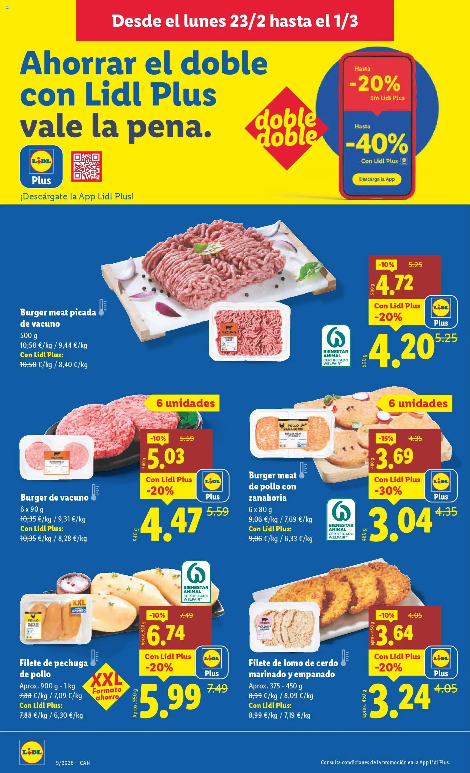 Lidl - Canarias │ válido desde el 23.02.2026 | Página: 4 | Productos: Cerdo, Zanahoria, Filete