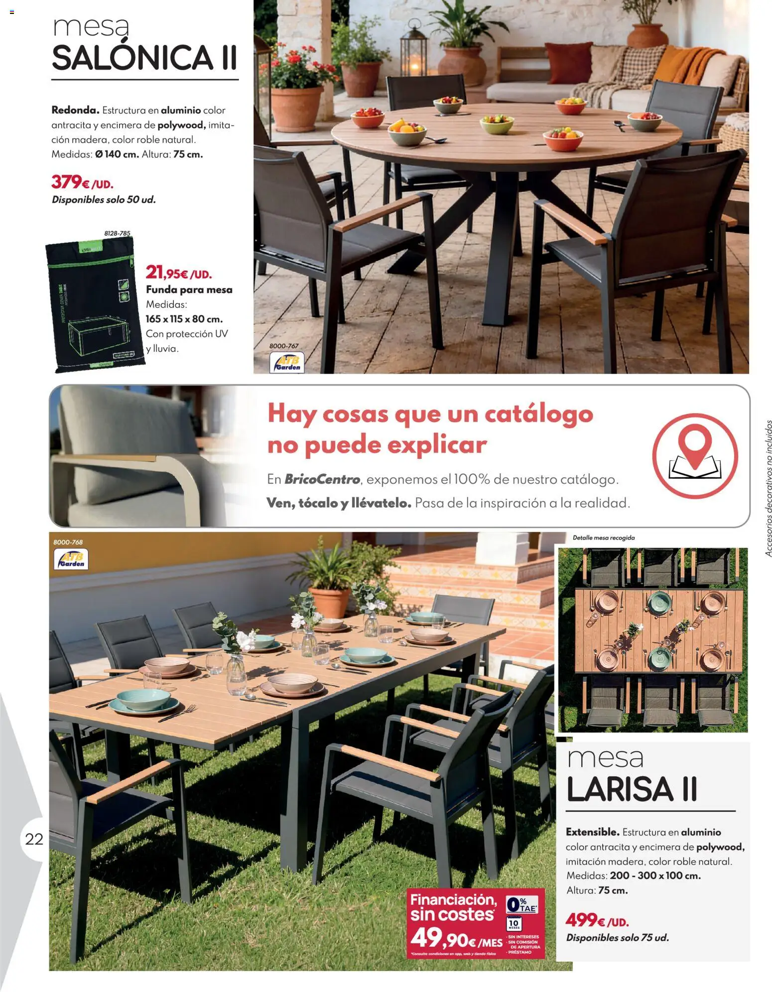 BricoCentro folleto │ válido desde el 23.03.2026 | Página: 22 | Productos: Funda, Mesa