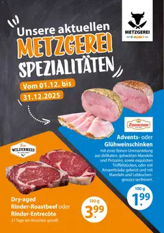 V-Markt - Metzgereiangebote Dezember ab 01.12.2025 gültig