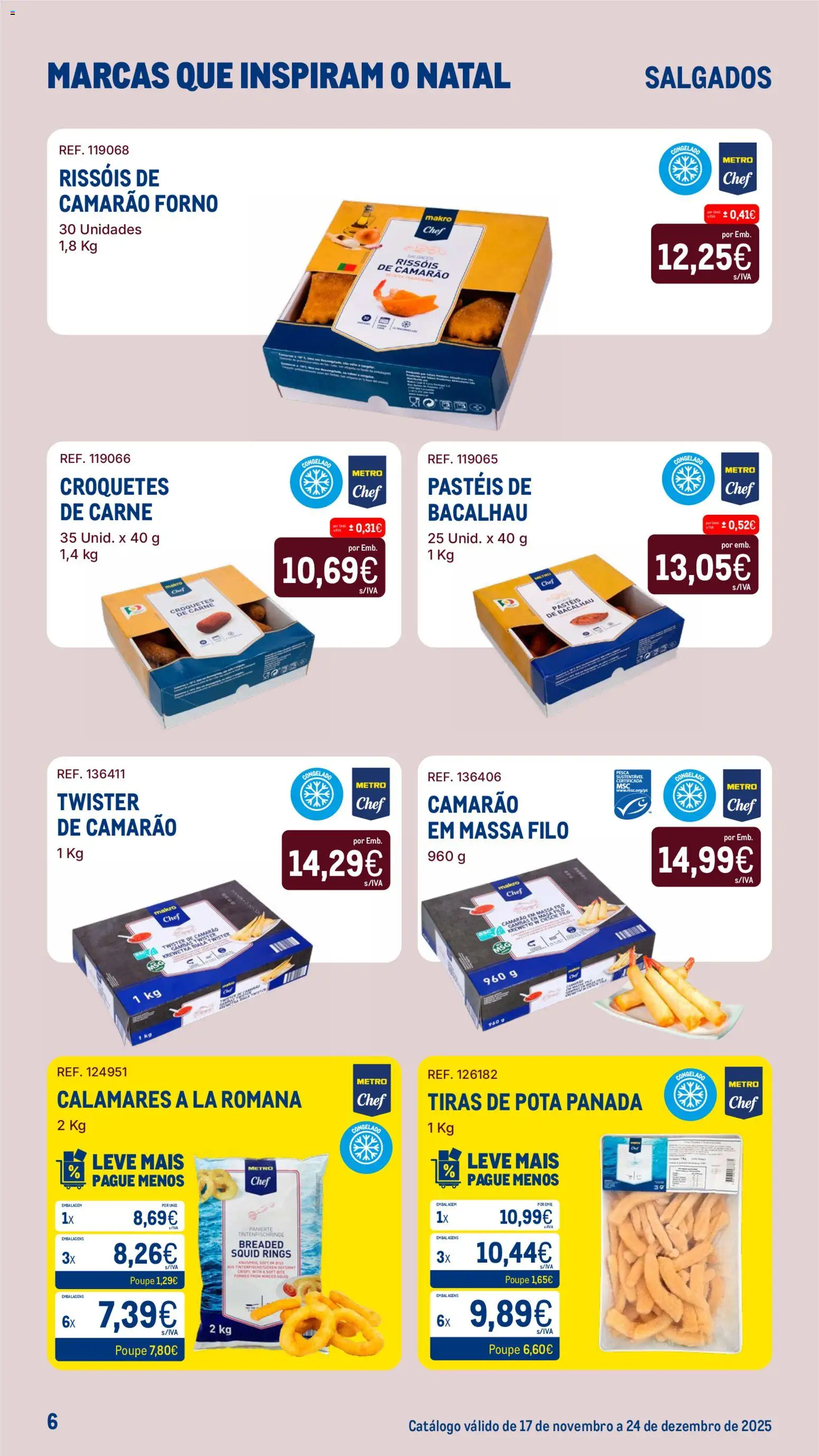 Makro Marcas que Inspiram o Natal │ válido de 17.11.2025 | Página: 6 | Produtos: Forno, Bacalhau, Carne, Massa