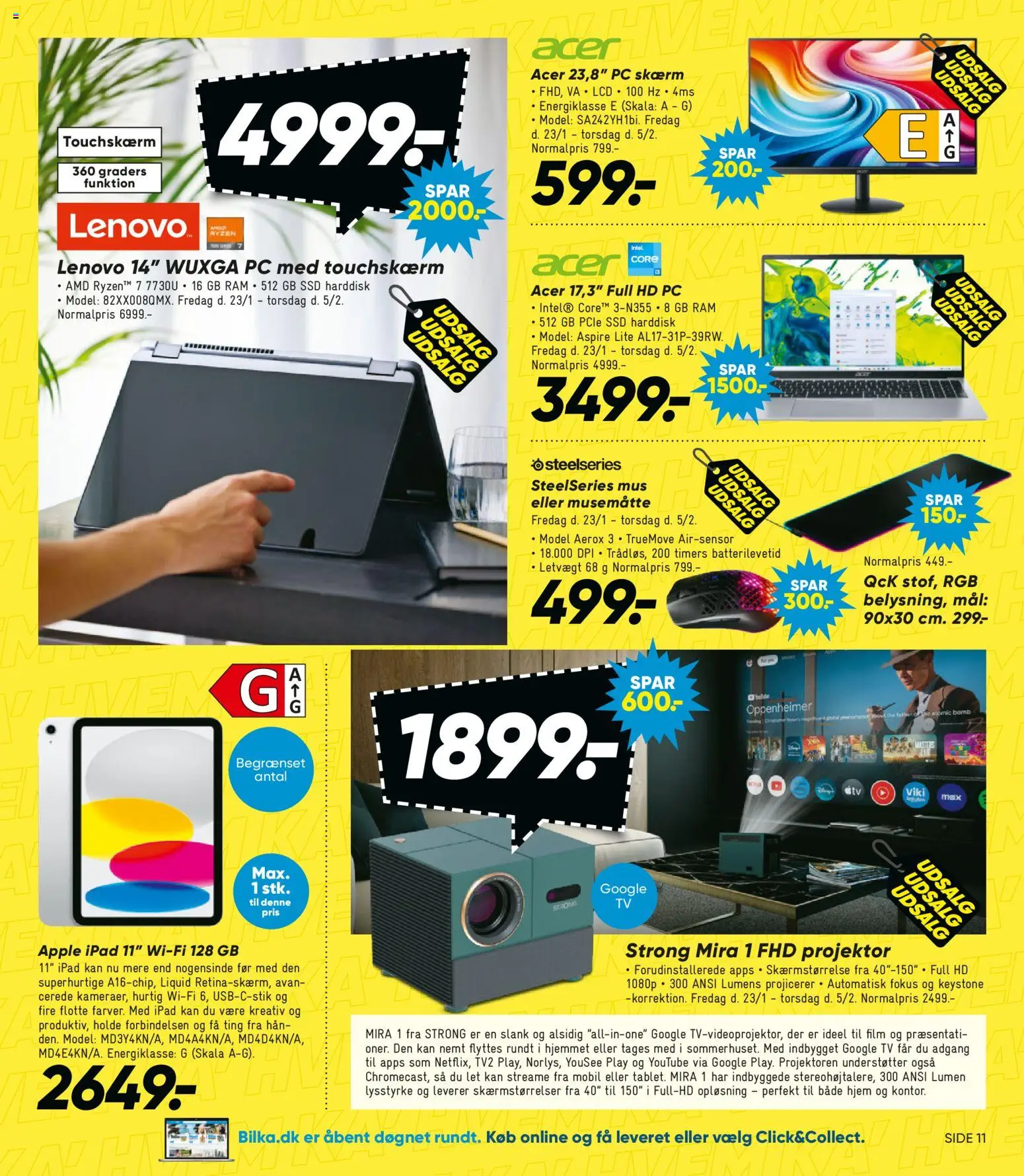 Bilka tilbudsavis – gyldig fra 23.01.2026 | Side: 12 | Produkter: Skærm, PC, TV, Harddisk