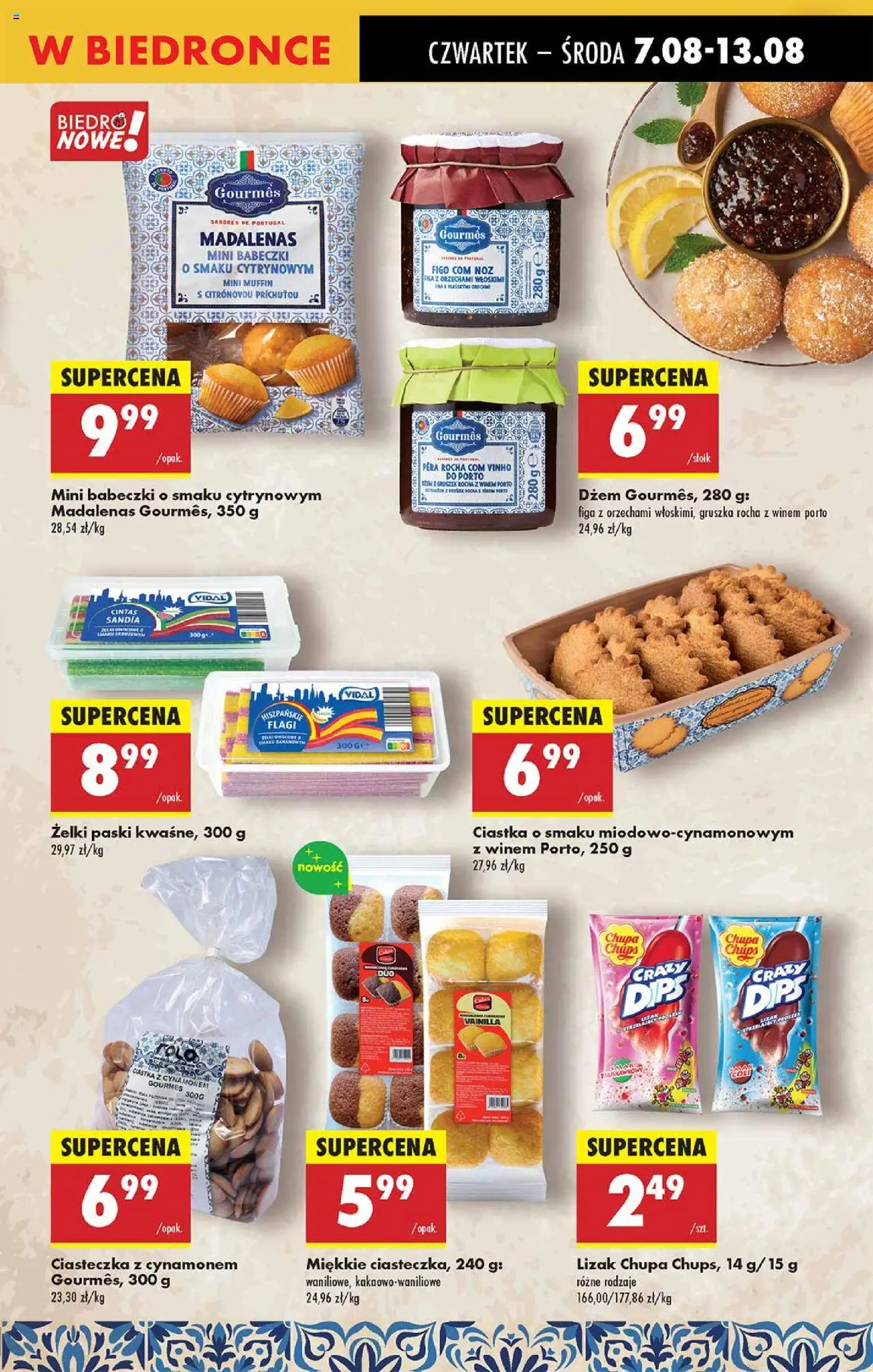 Biedronka gazetka - Oferta W tym tygodniu od 07.08.2025 | Strona: 31 | Produkty: Gruszka, Babeczki, Żelki, Ciasteczka