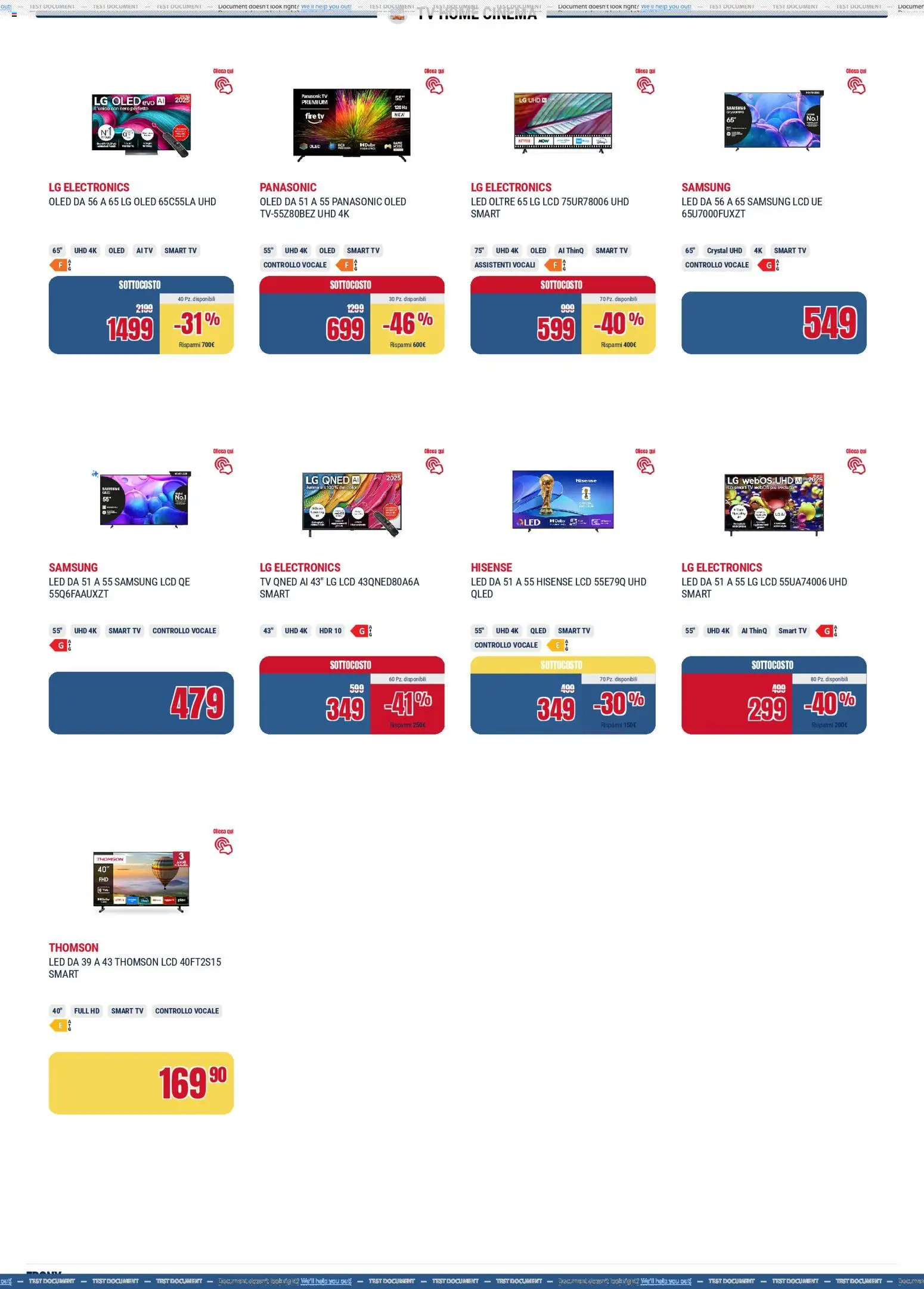 Volantino Trony del 13.12.2025 | Pagina: 8 | Prodotti: smart TV, TV, Samsung