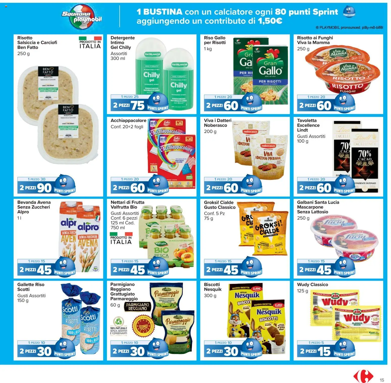 Volantino Carrefour del 02.12.2025 | Pagina: 15 | Prodotti: Frutta, Salsiccia, Pesca, Parmigiano