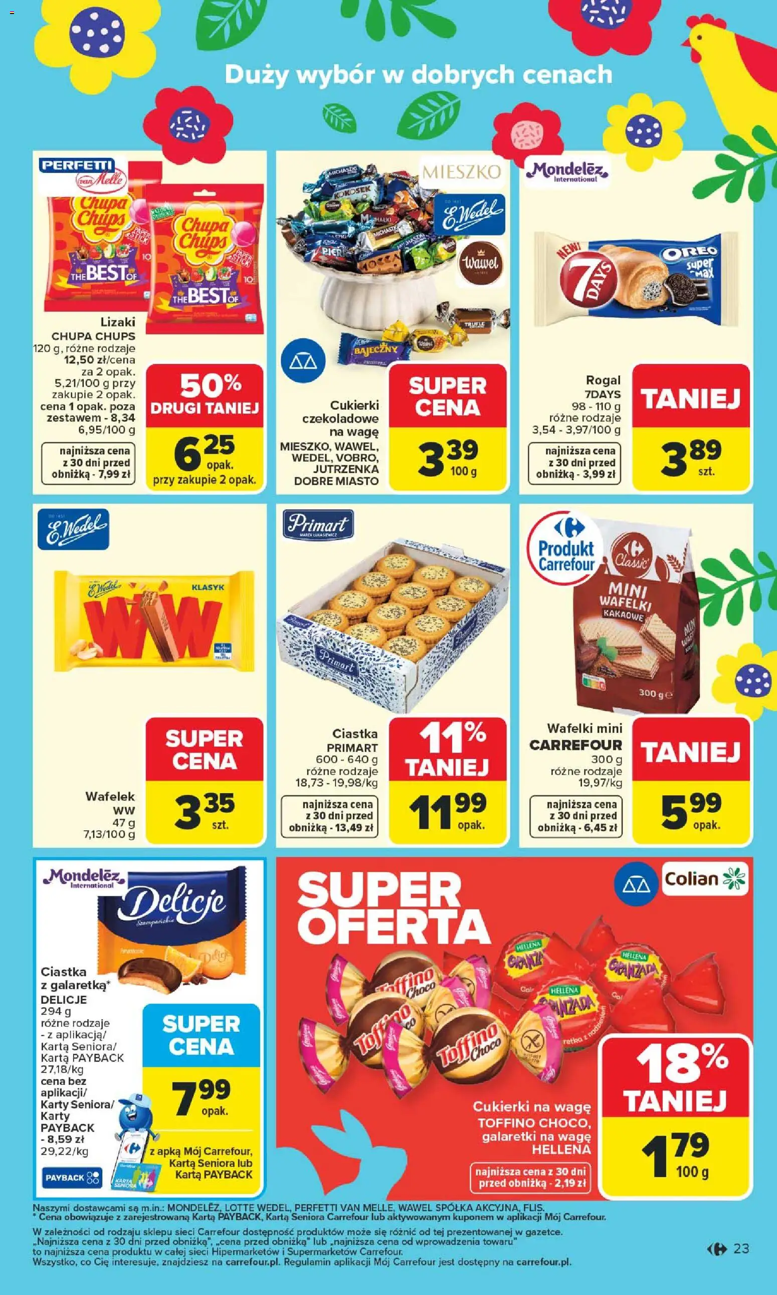 Carrefour gazetka od 09.03.2026 | Strona: 25 | Produkty: Karta, Galaretki, Wafelki, Ciastka