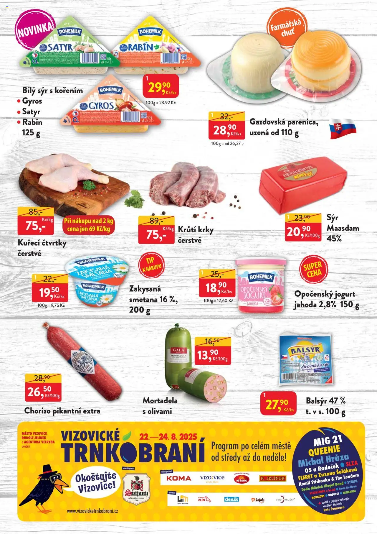 MP Krásno leták od 04.08.2025 | Strana: 3 | Produkty: Sýr, Smetana, Kofola, Chorizo