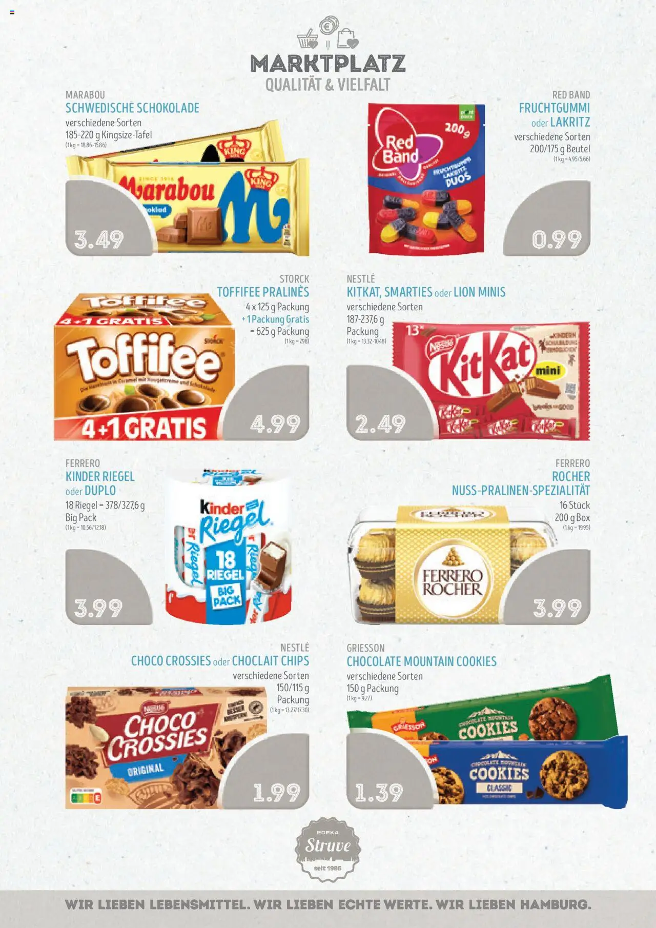 Edeka Struve Prospekt 	 – gültig ab 13.10.2025 | Seite: 10 | Produkte: Schokolade, Box, Smarties, Kinder riegel