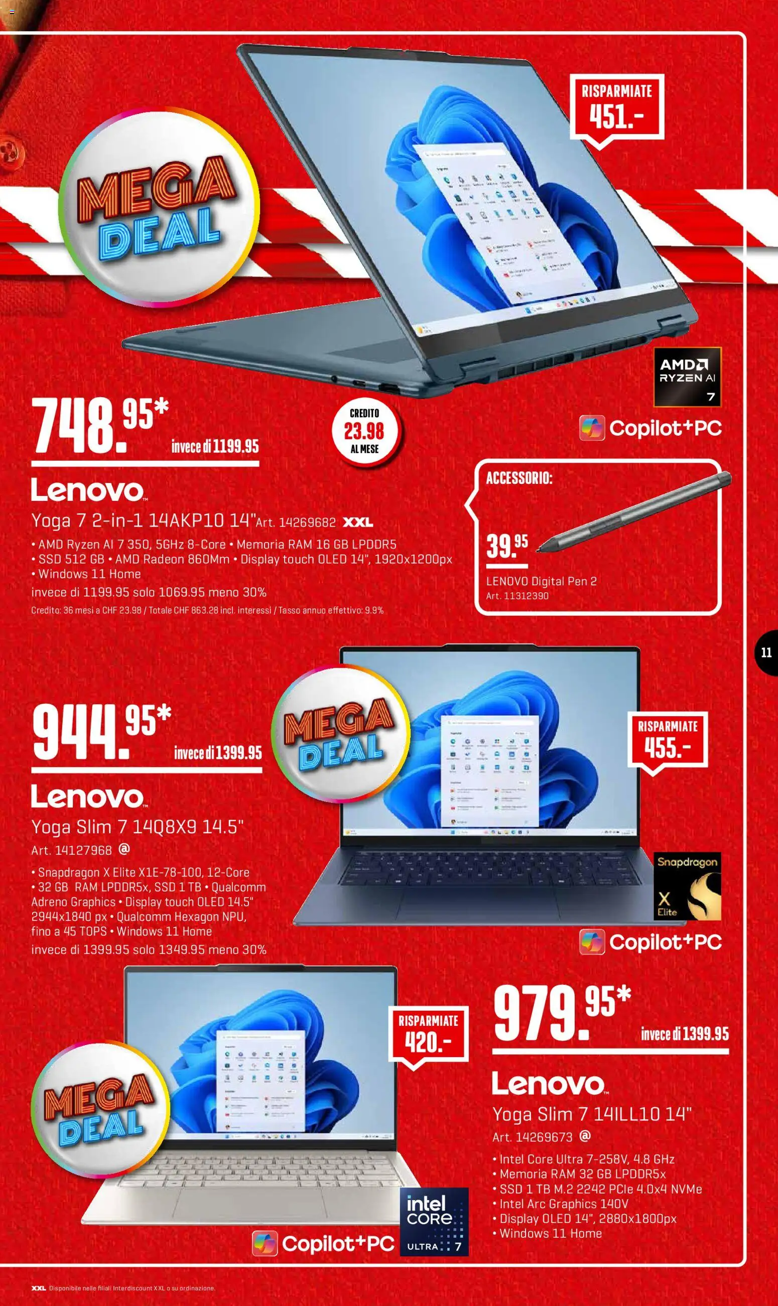 Interdiscount Aktionen IT – gültig ab 26.01.2026 | Seite: 11 | Produkte: Lenovo