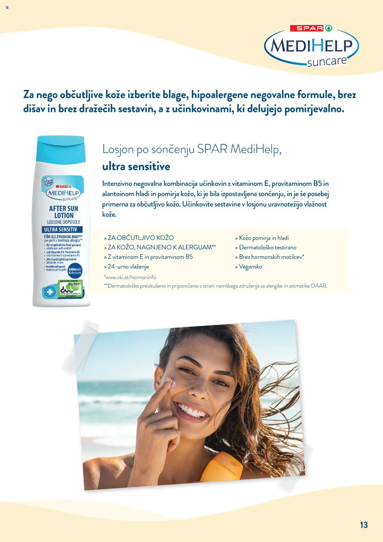 Spar katalog zaščita kože pred soncem │ velja od 12.05.2025 | Stran: 13