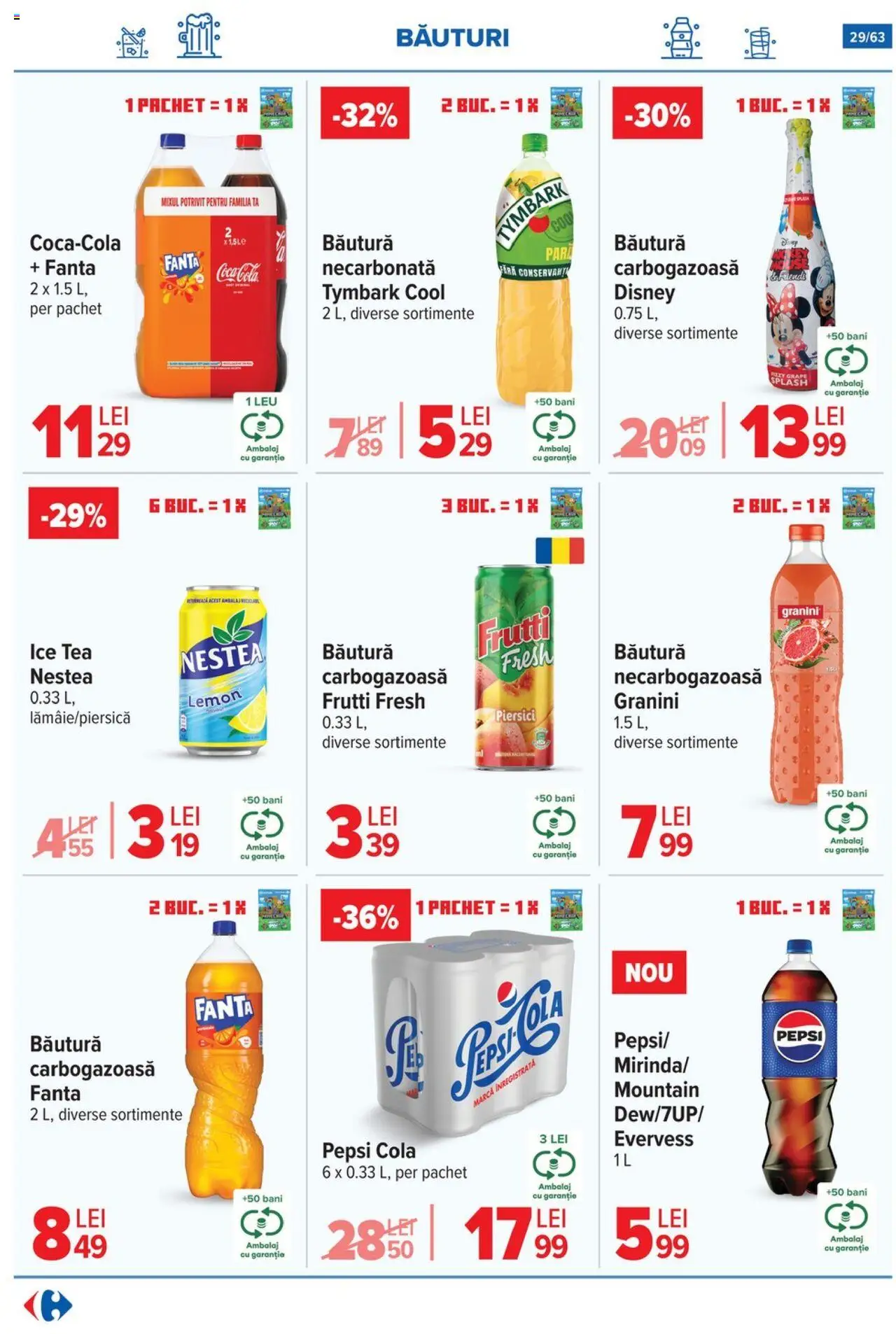 Noul catalog Carrefour – valabil de la 01.10.2025 | Pagină: 29 | Produse: Cremă, Biscuiți, Zahăr, Lămâie