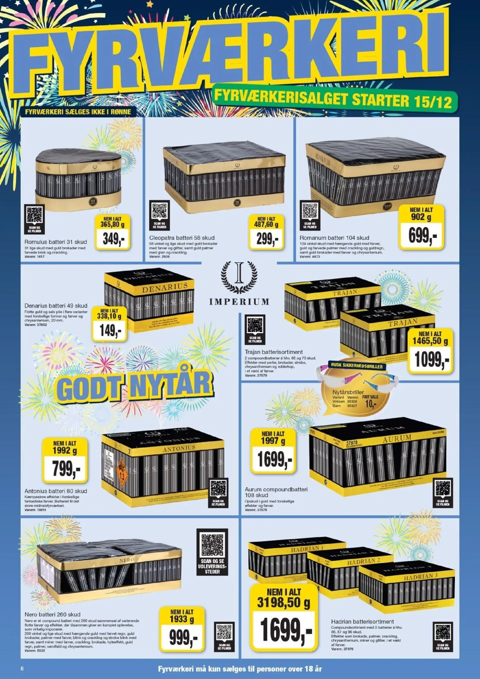 Harald Nyborg tilbudsavis – gyldig fra 15.12.2025 | Side: 6 | Produkter: Batterier, Søm, Batteri