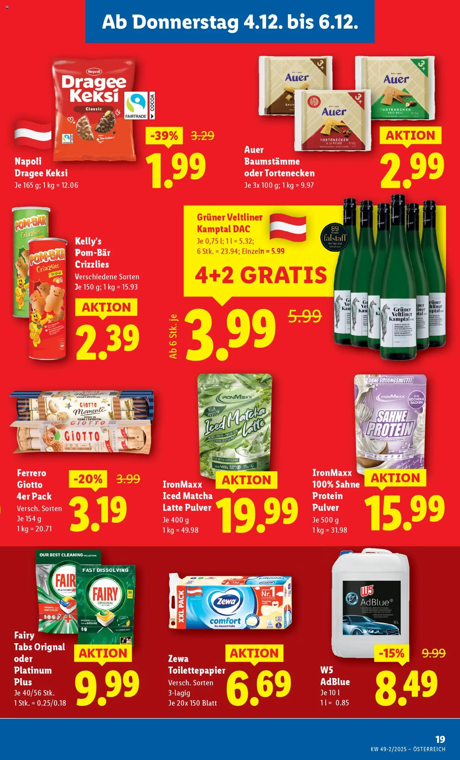 Lidl Flugblatt - Altenmarkt im Pongau, St. Johann im Pongau, Zell am See gültig ab 04.12.2025 | Seite: 21 | Produkte: Sahne