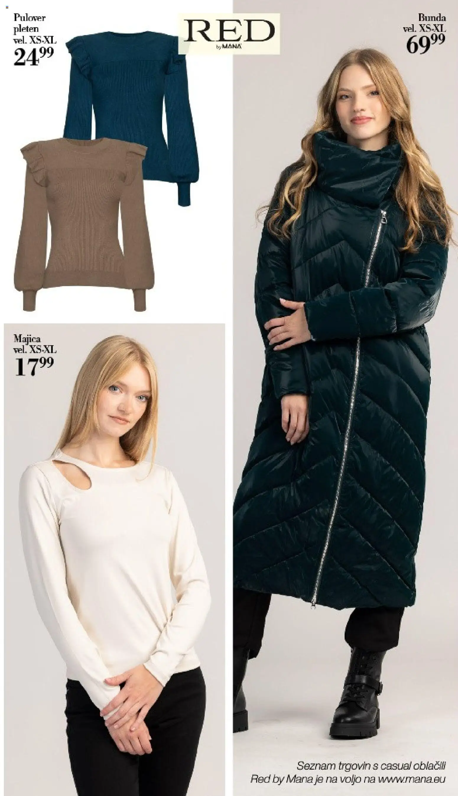 Novi Mana katalog ponudbe – veljaven od 12.11.2025 | Stran: 5 | Izdelki: Majica, Pulover