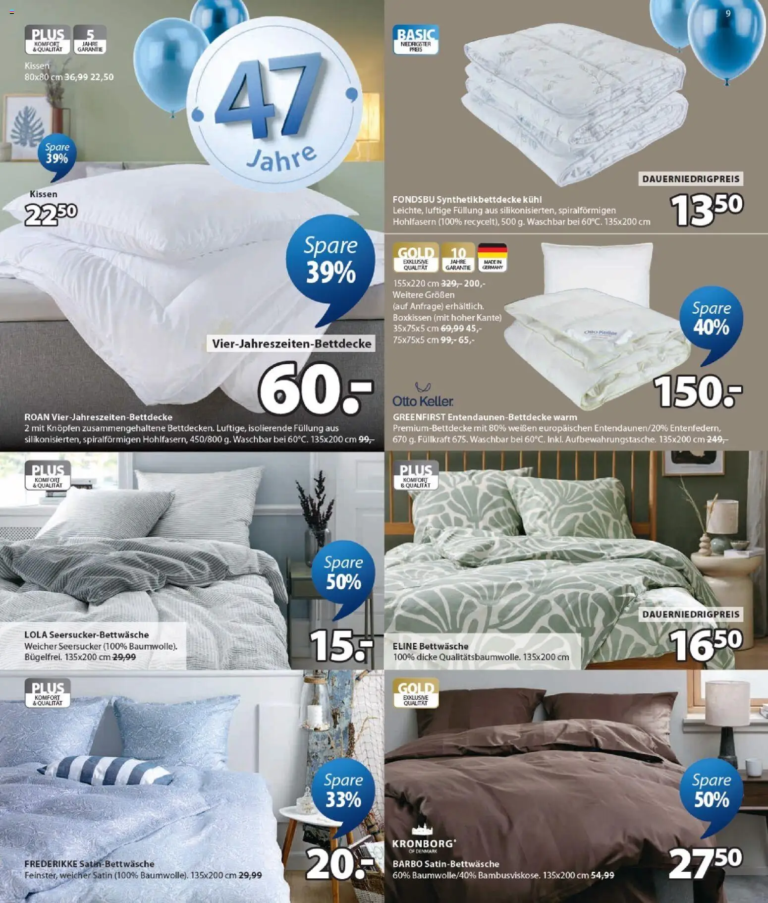 JYSK Prospekt 	 – gültig ab 21.03.2026 | Seite: 9 | Produkte: Kissen, Bettwäsche