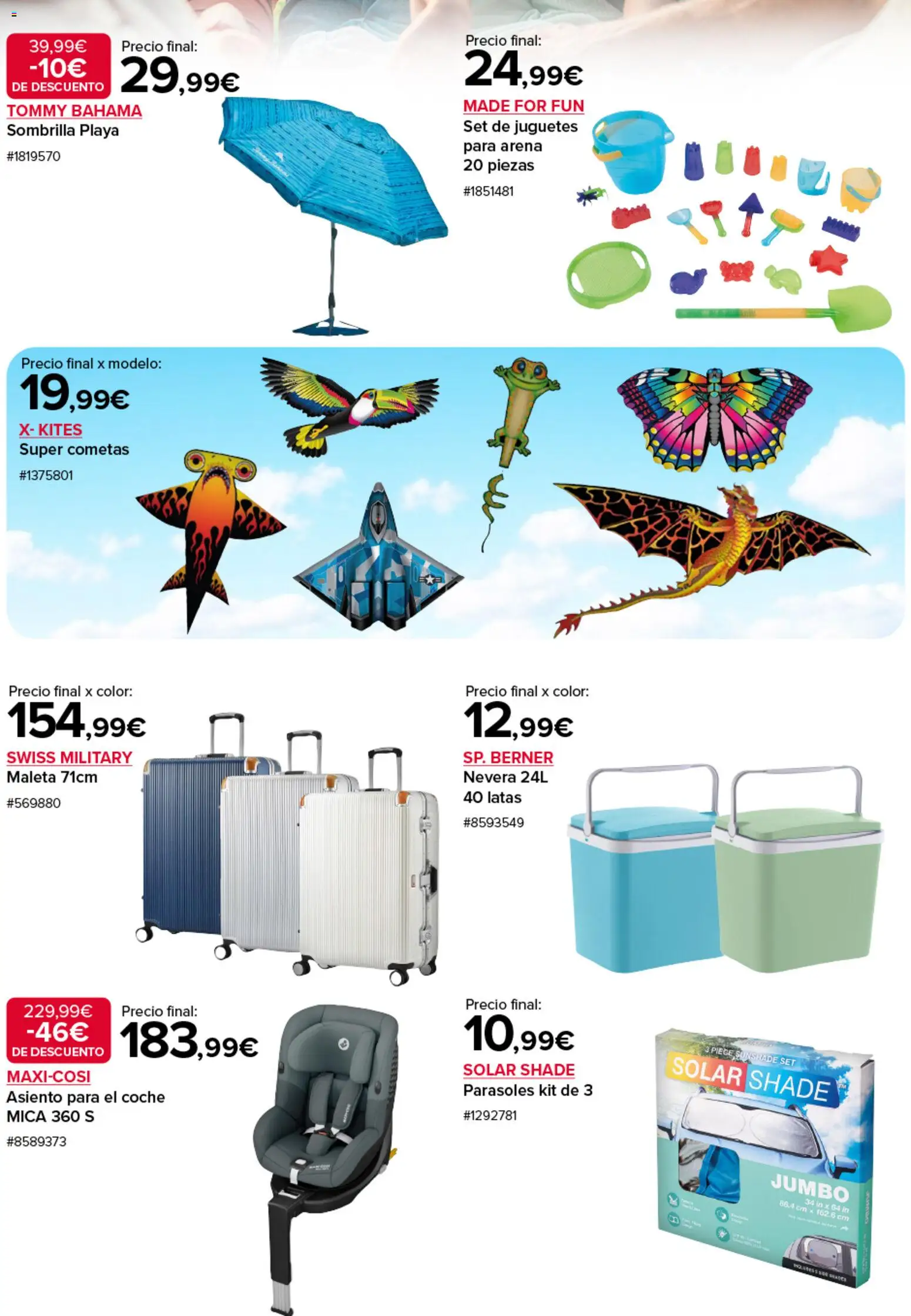 Costco catálogo │ válido desde el 20.03.2026 | Página: 2 | Productos: Maleta, Sombrilla, Juguetes, Nevera