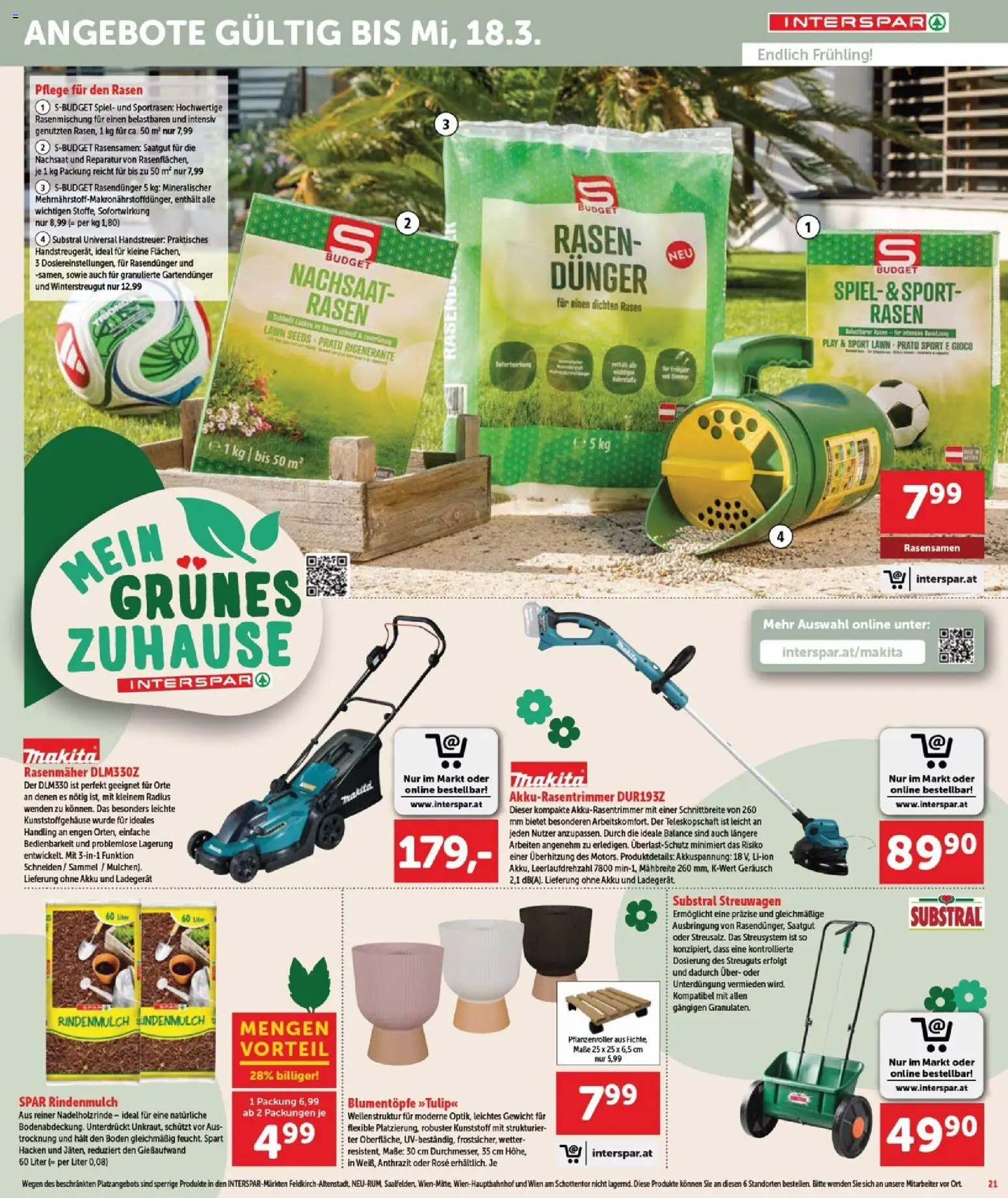 Interspar Flugblatt - Burgenland Sued gültig ab 26.02.2026 | Seite: 22 | Produkte: Spiel, Gewicht, Rasenmäher