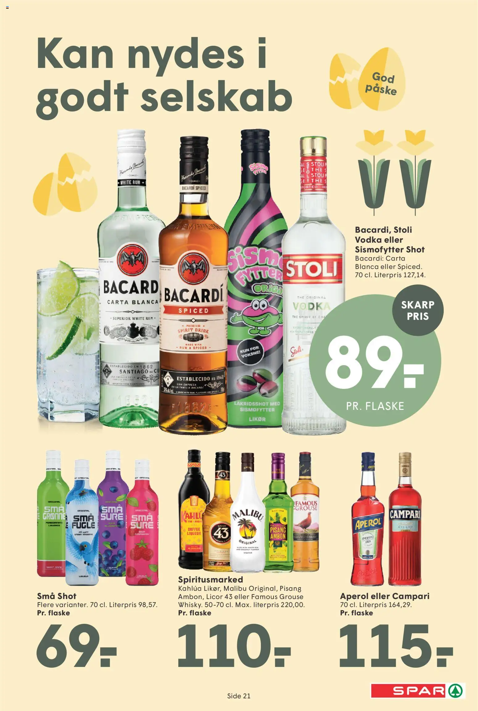 Spar tilbudsavis – gyldig fra 20.03.2026 | Side: 21 | Produkter: Vodka